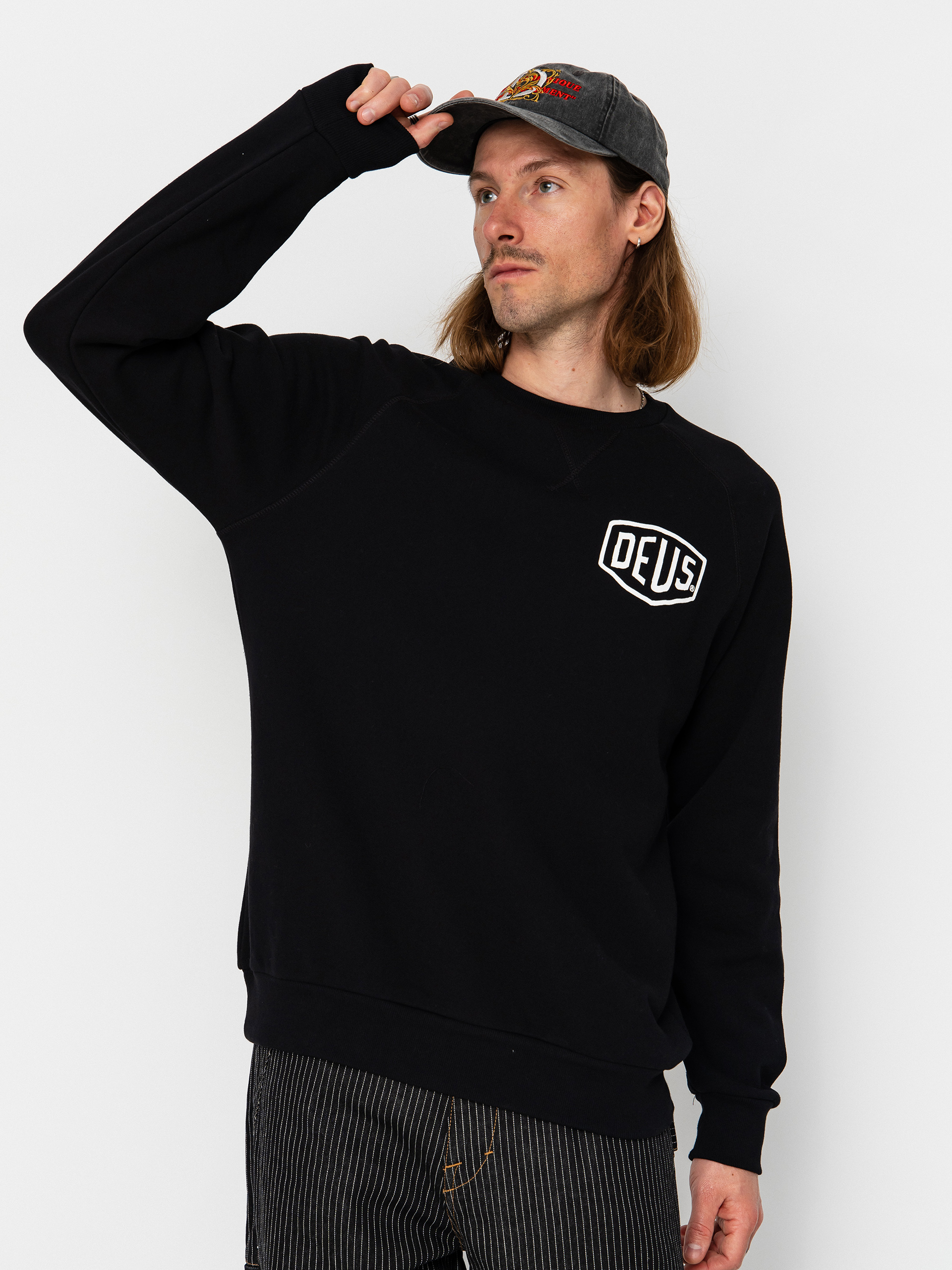 Bluza Deus Ex Machina Harajuku Address Crew (black)