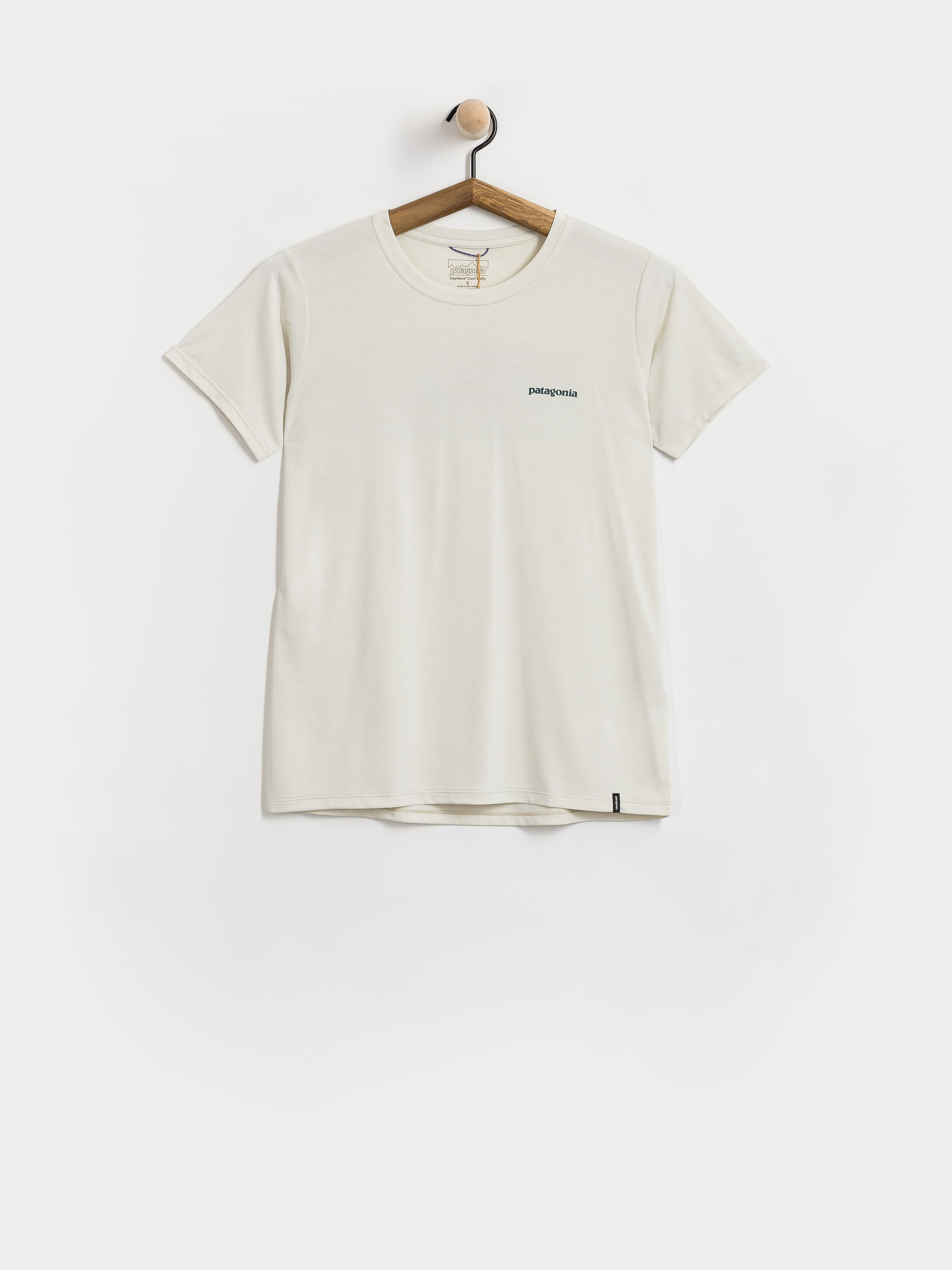 T-shirt Patagonia Capilene Cool Boardshort Logo Wmn (dyno white)
