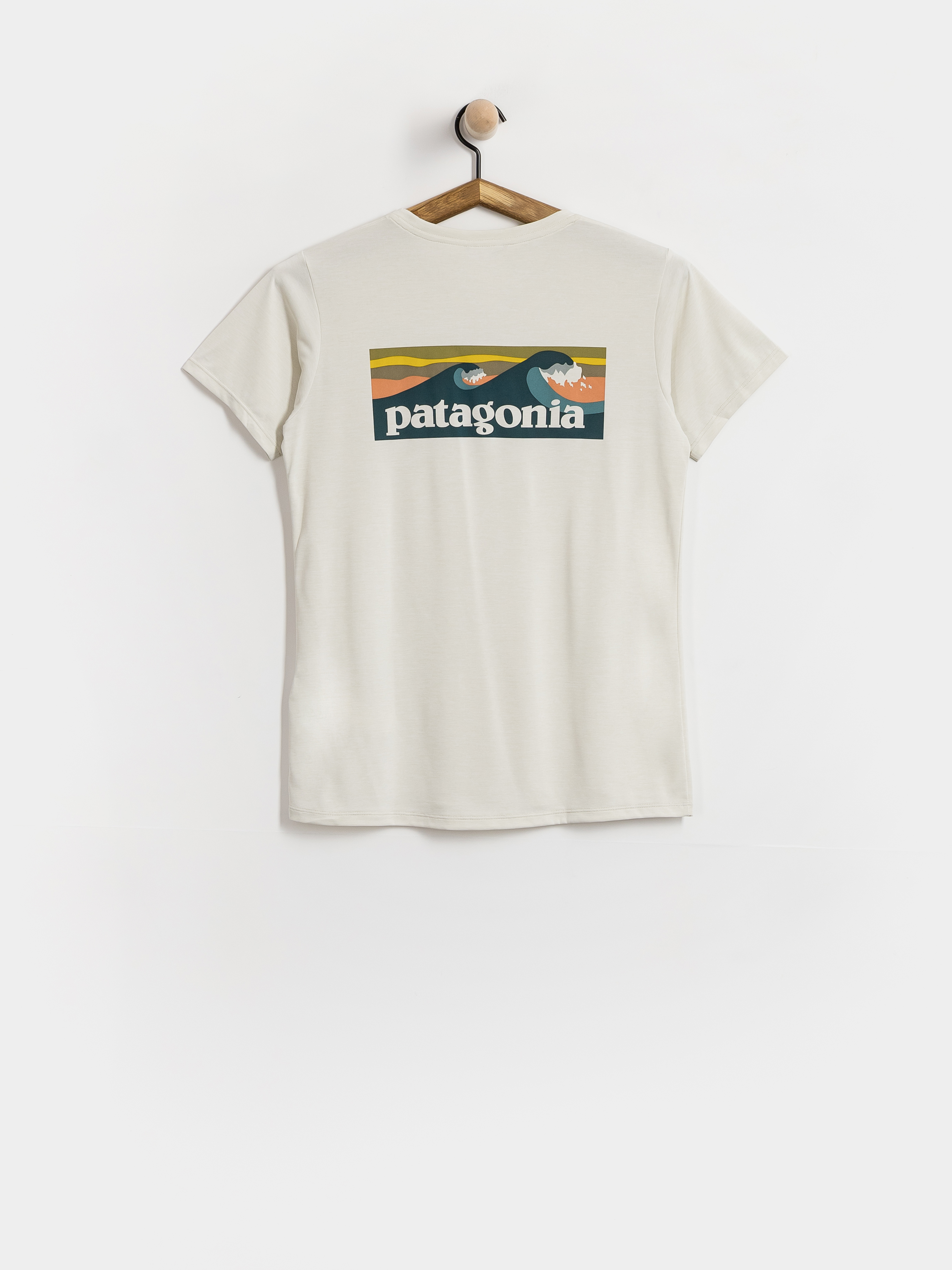 T-shirt Patagonia Capilene Cool Boardshort Logo Wmn (dyno white)