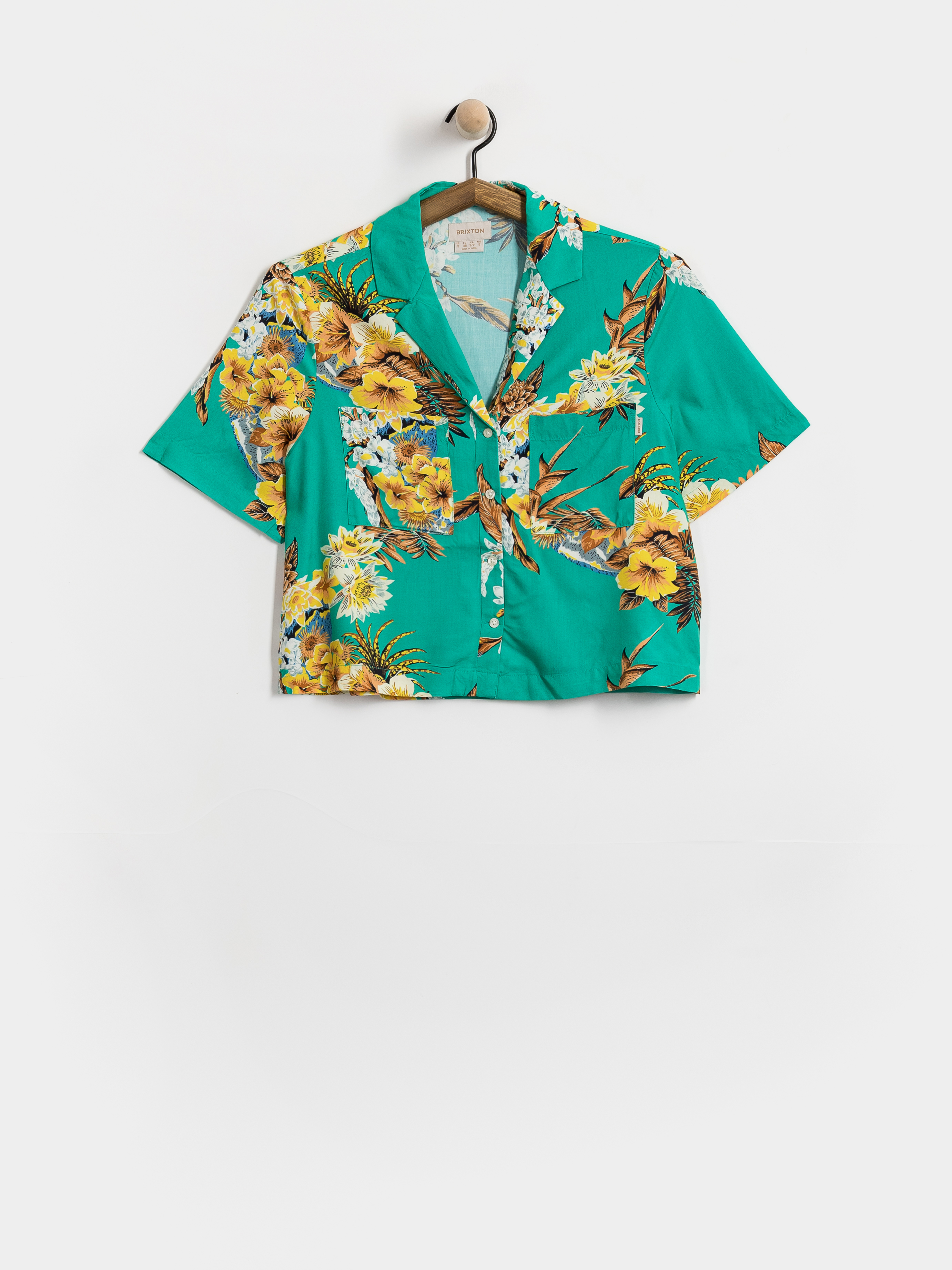Koszula Brixton Campos Button Down Wmn (retro green flor campos)