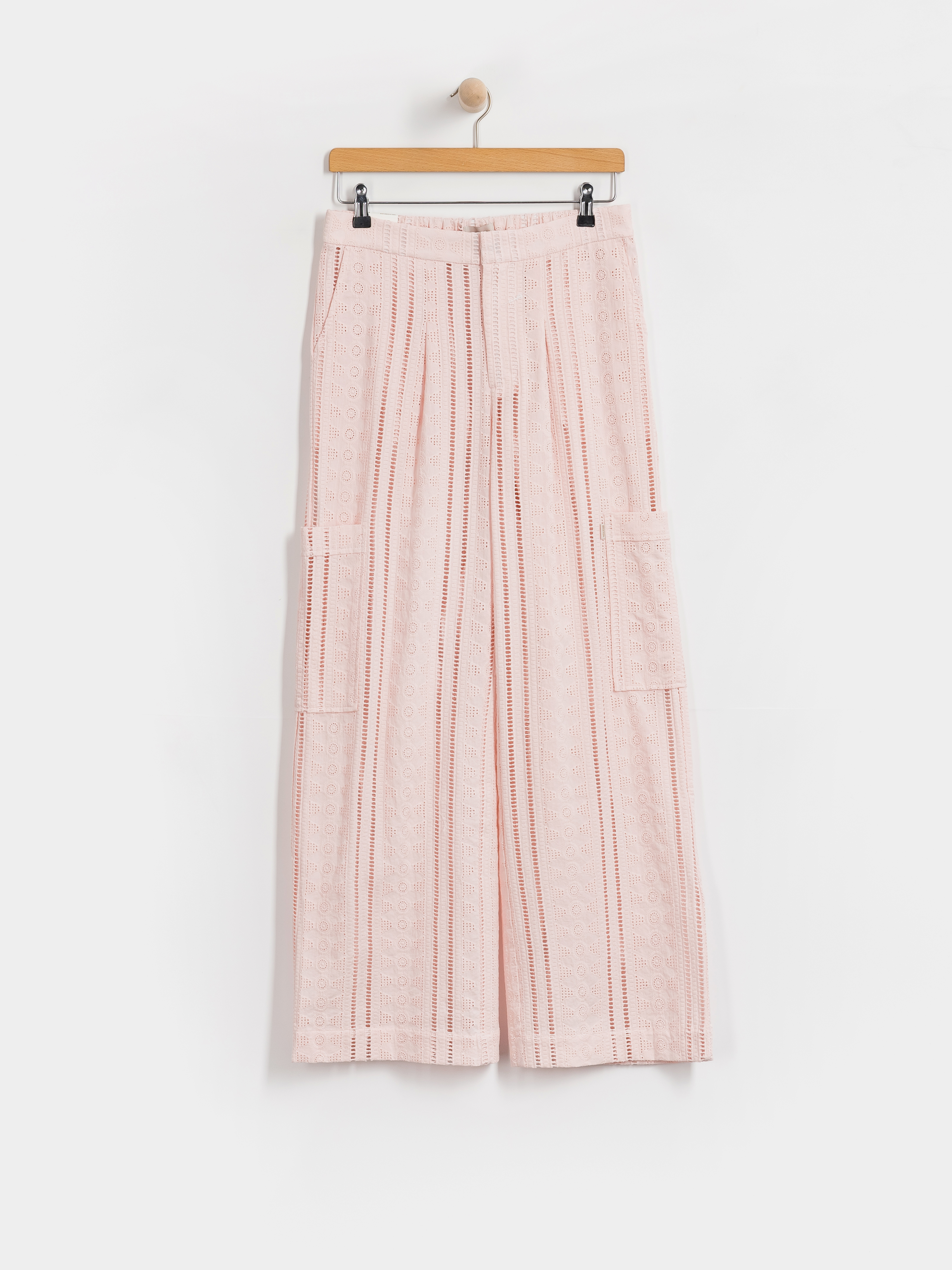 Spodnie Brixton The Mercer Wide Leg Trouser Wmn (chalk pink)