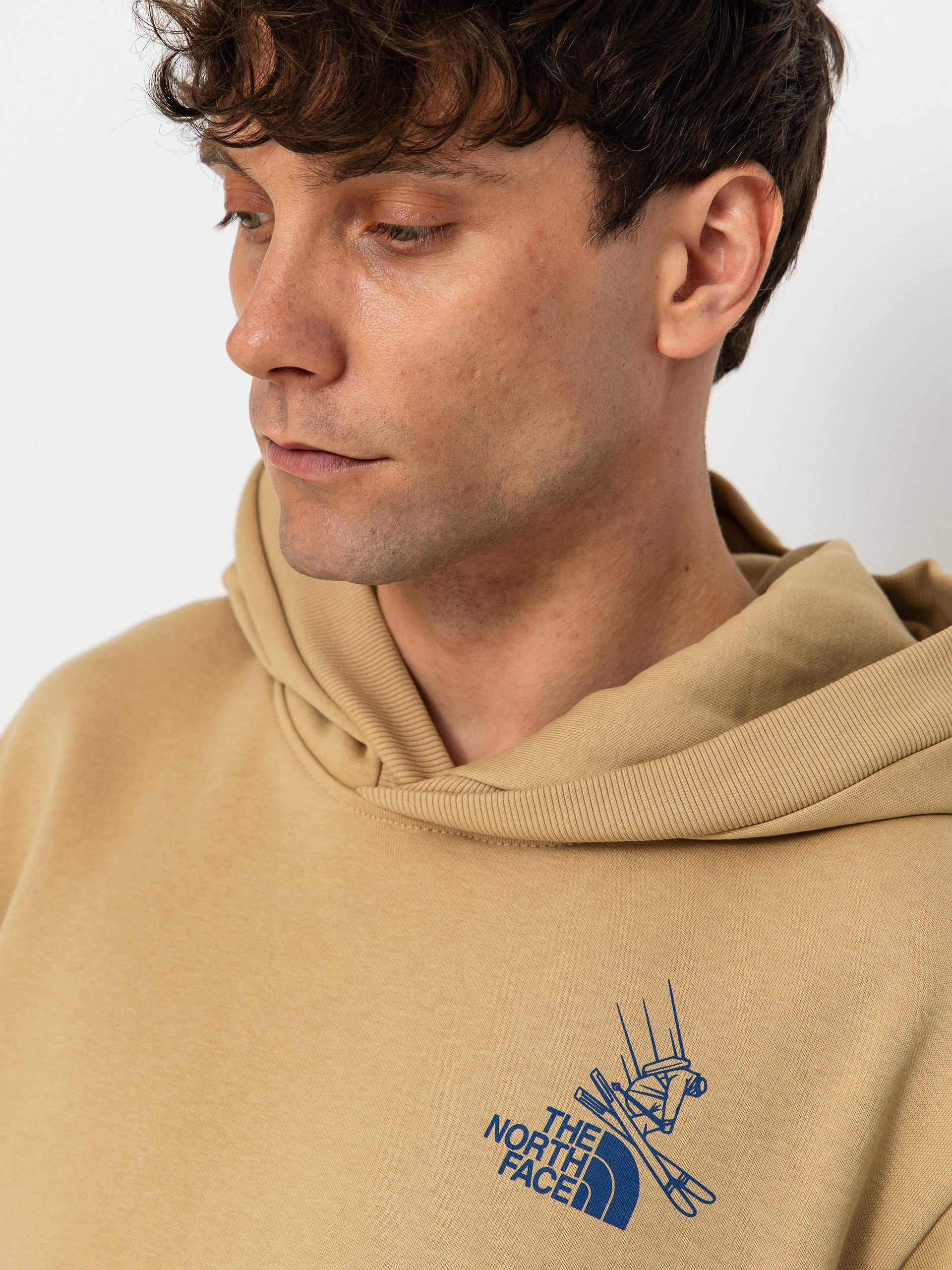 Bluza z kapturem The North Face Mountain Celebration Relaxed HD (khaki stone)