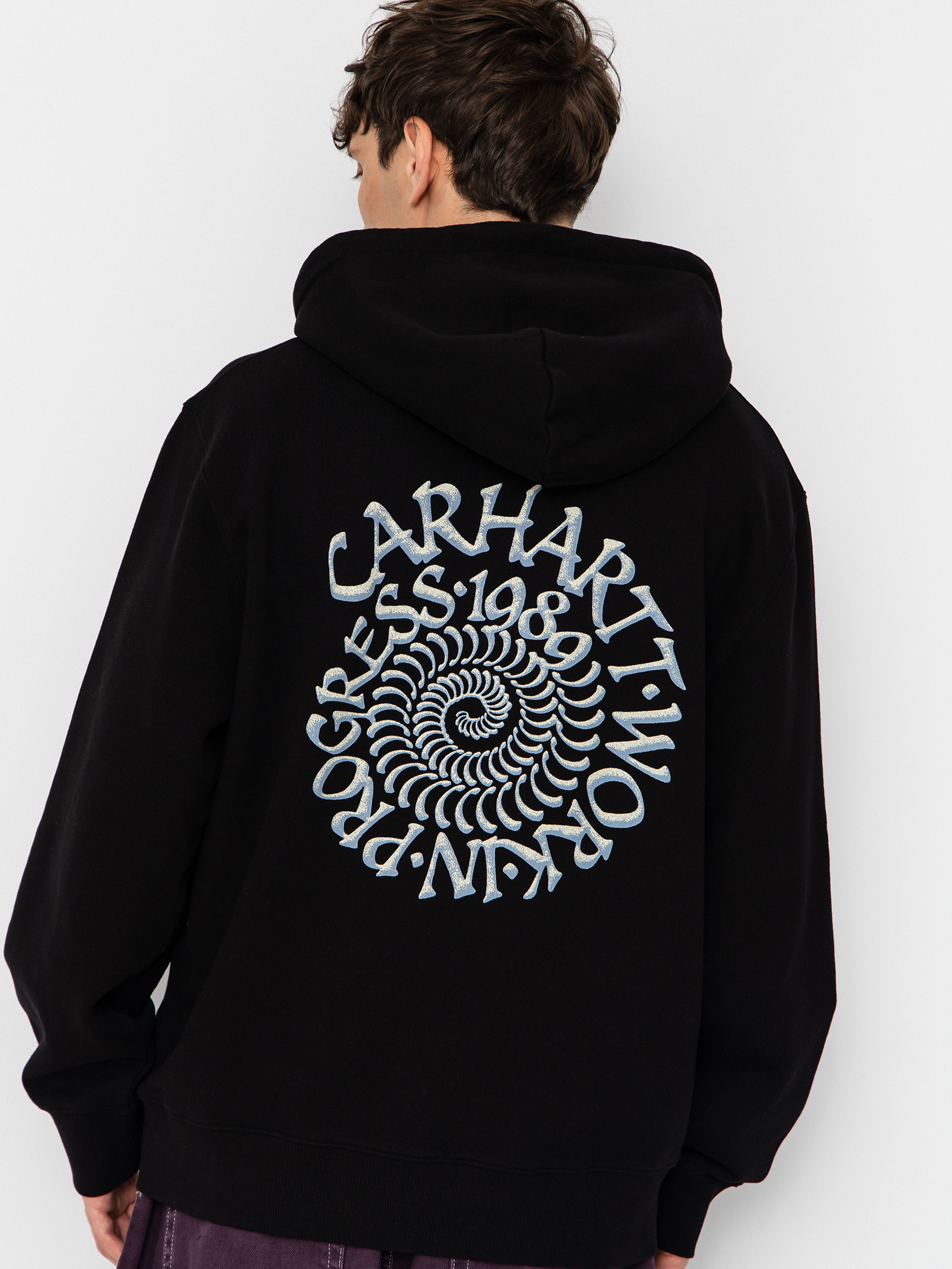 Bluza z kapturem Carhartt WIP Spiral HD (black)