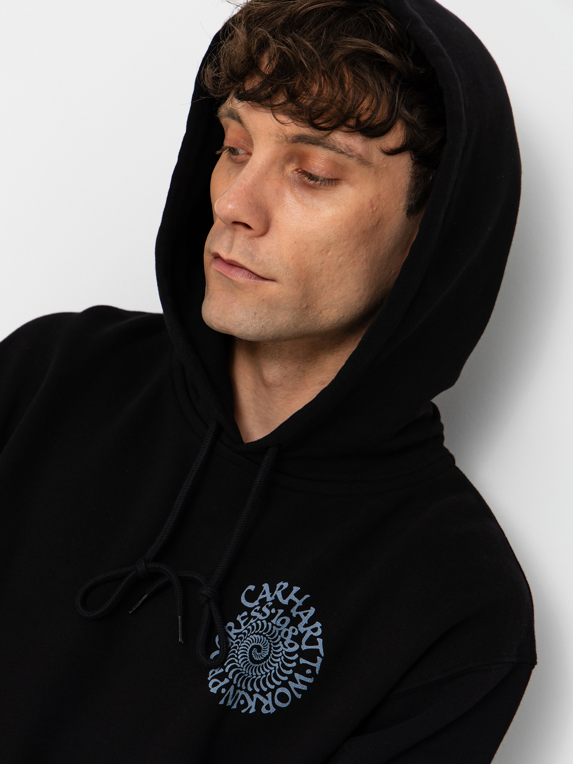 Bluza z kapturem Carhartt WIP Spiral HD (black)