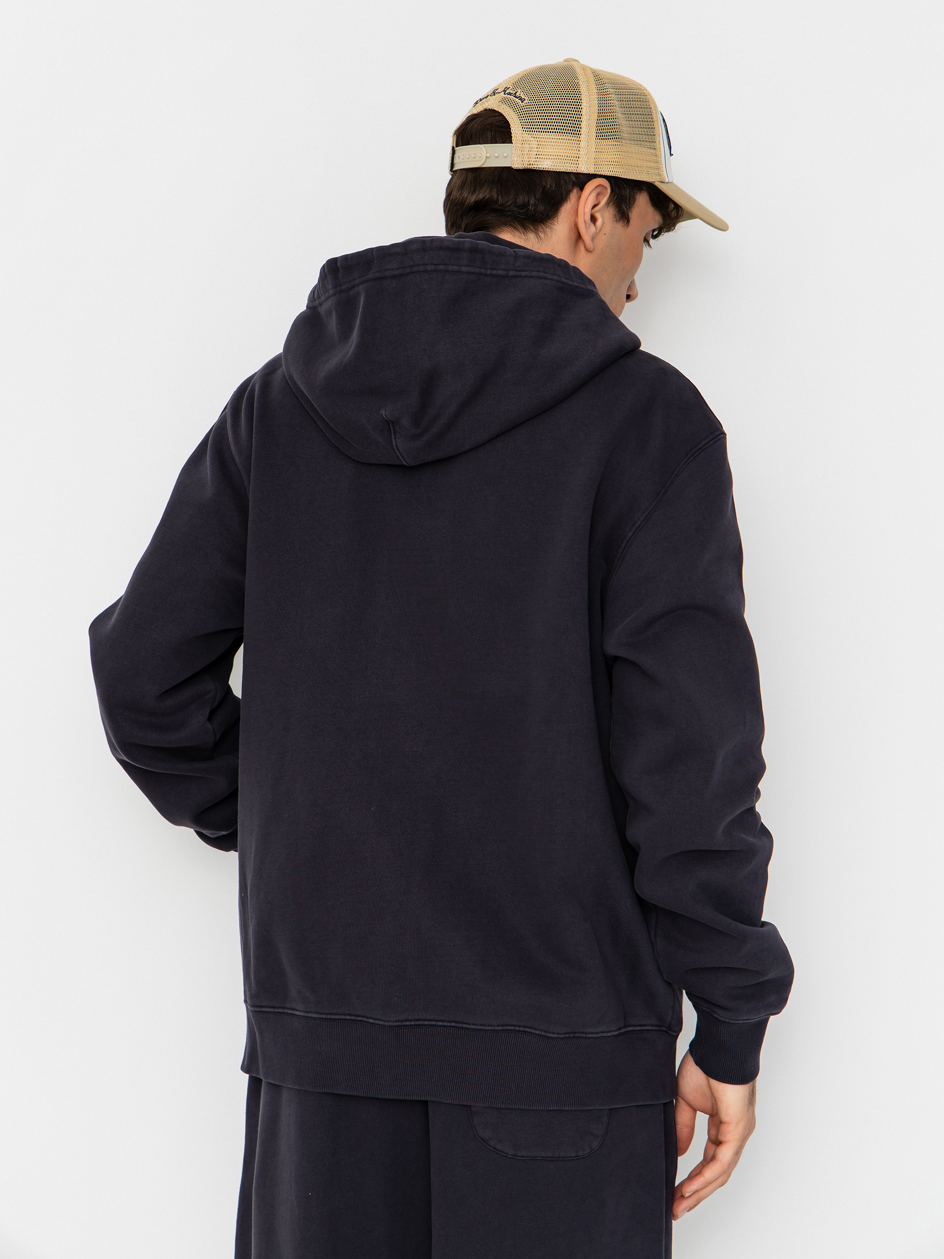 Bluza z kapturem Deus Ex Machina Shield Garment Dyed ZHD (black)