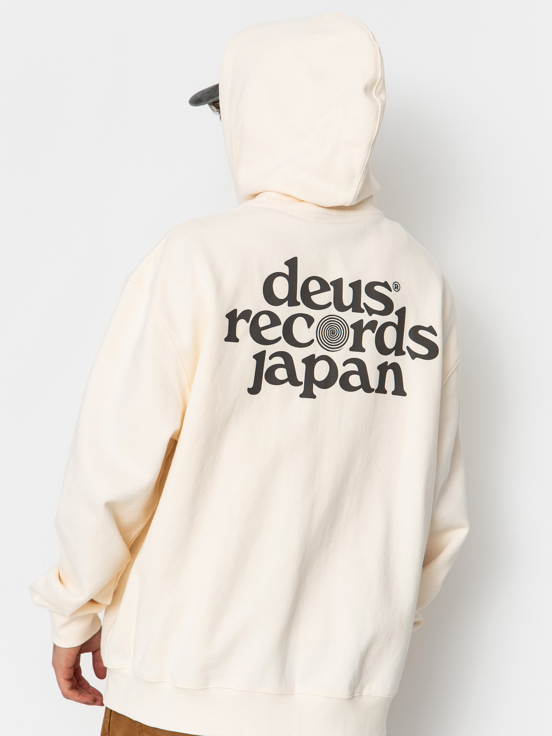 Bluza z kapturem Deus Ex Machina Strata ZHD (dirty white)