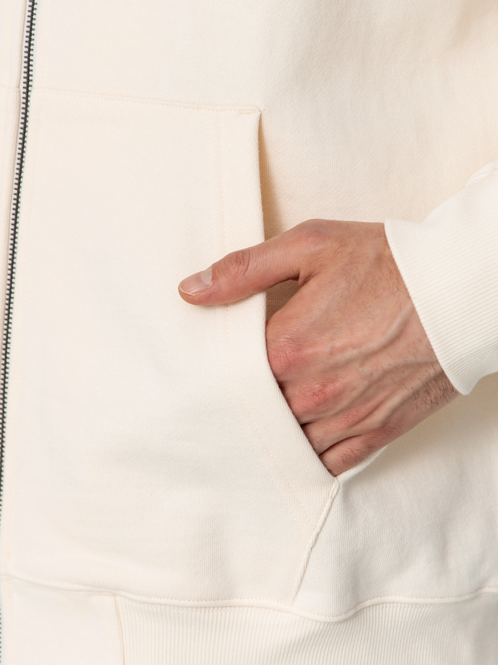 Bluza z kapturem Deus Ex Machina Strata ZHD (dirty white)