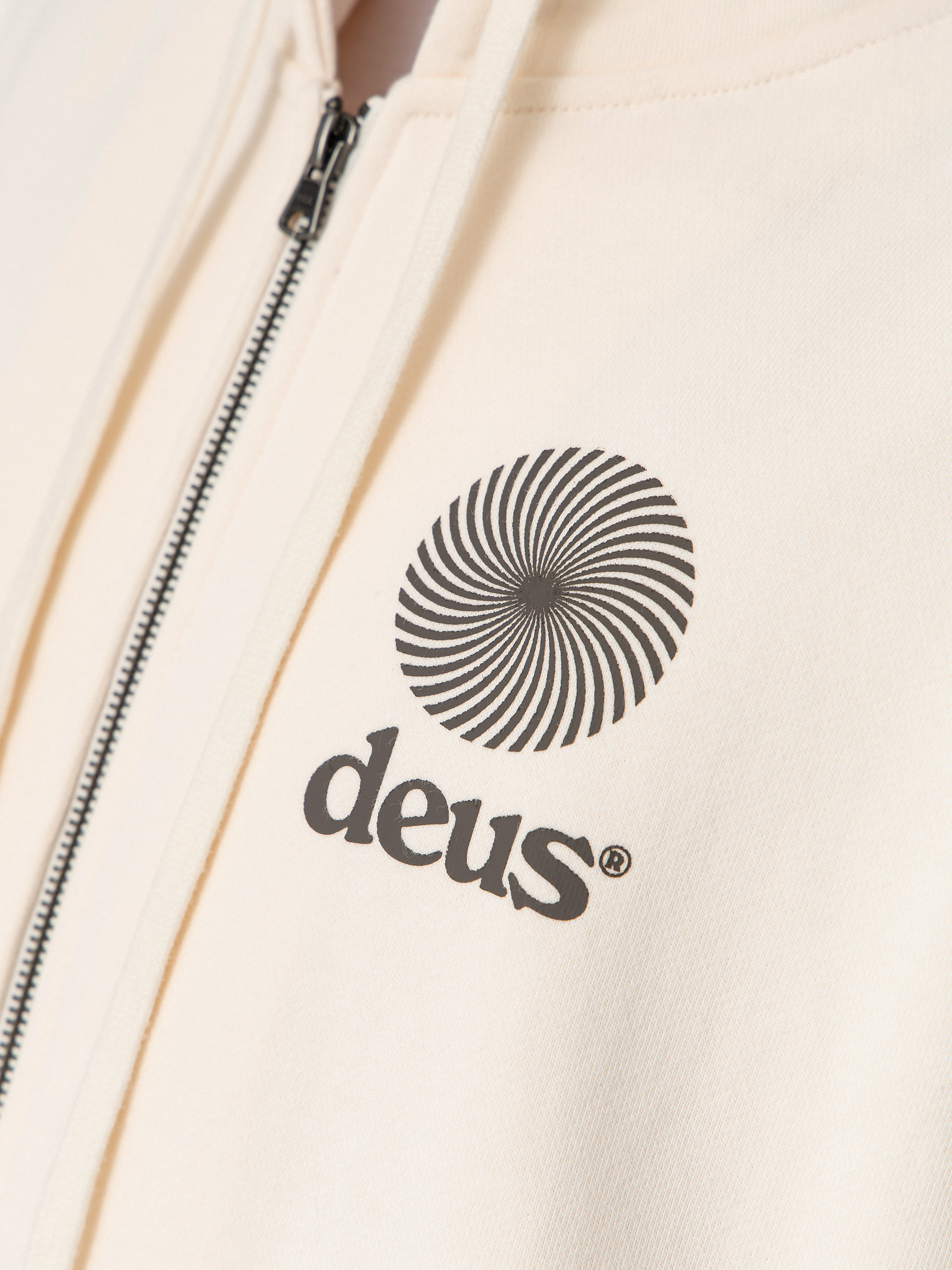 Bluza z kapturem Deus Ex Machina Strata ZHD (dirty white)