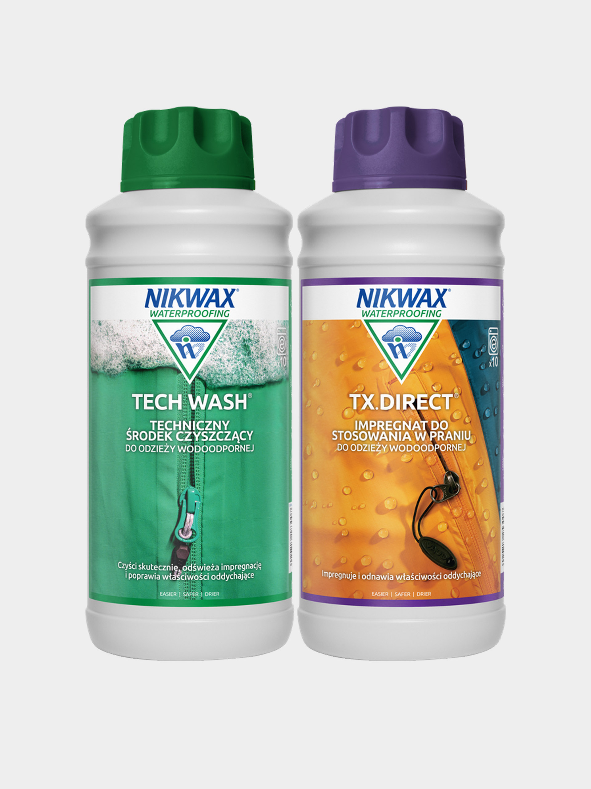 Zestaw do pielęgnacji odzieży outdoor Nikwax Tech Wash i TX