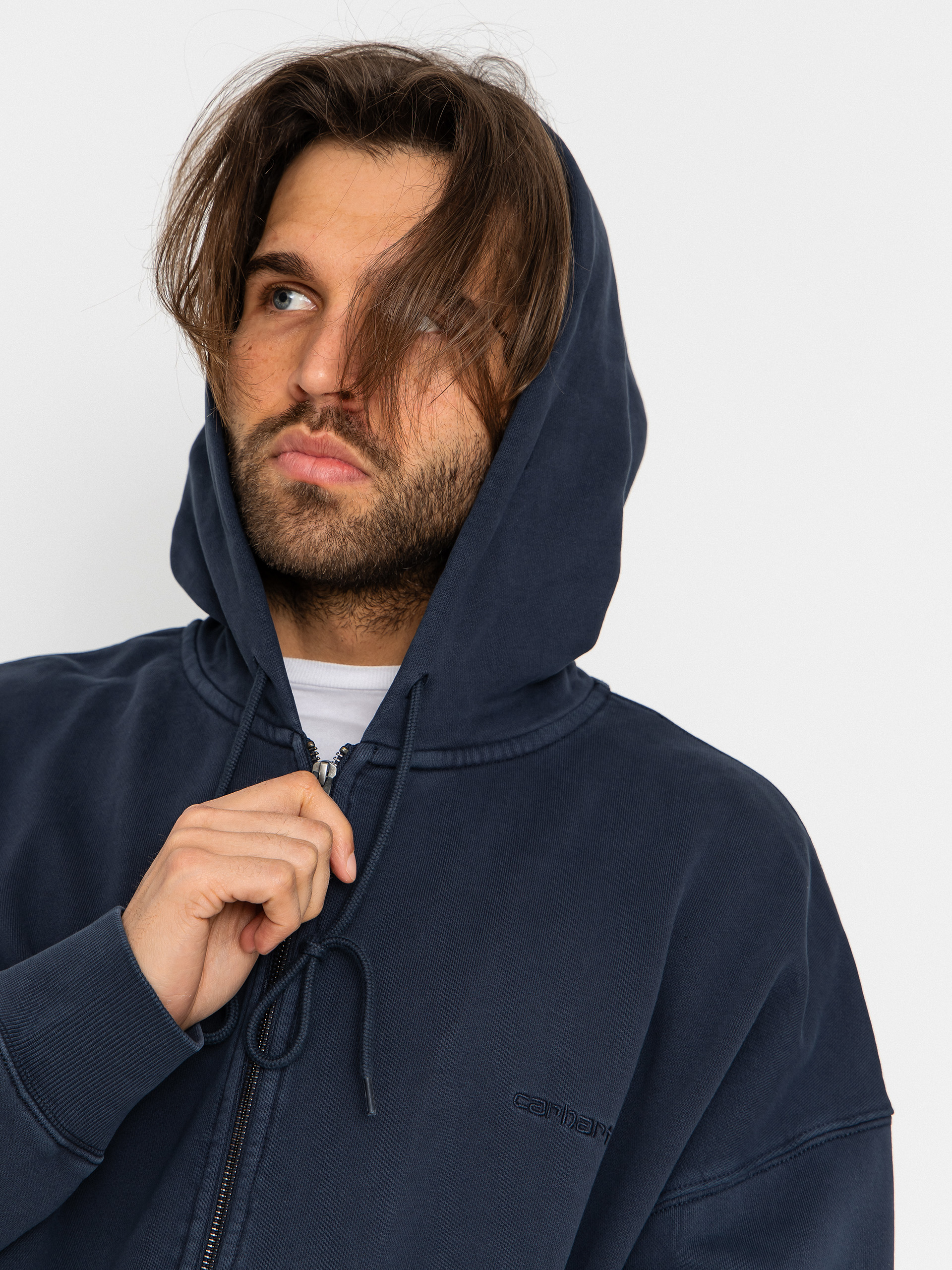 Bluza z kapturem Carhartt WIP Benton ZHD (carbon)
