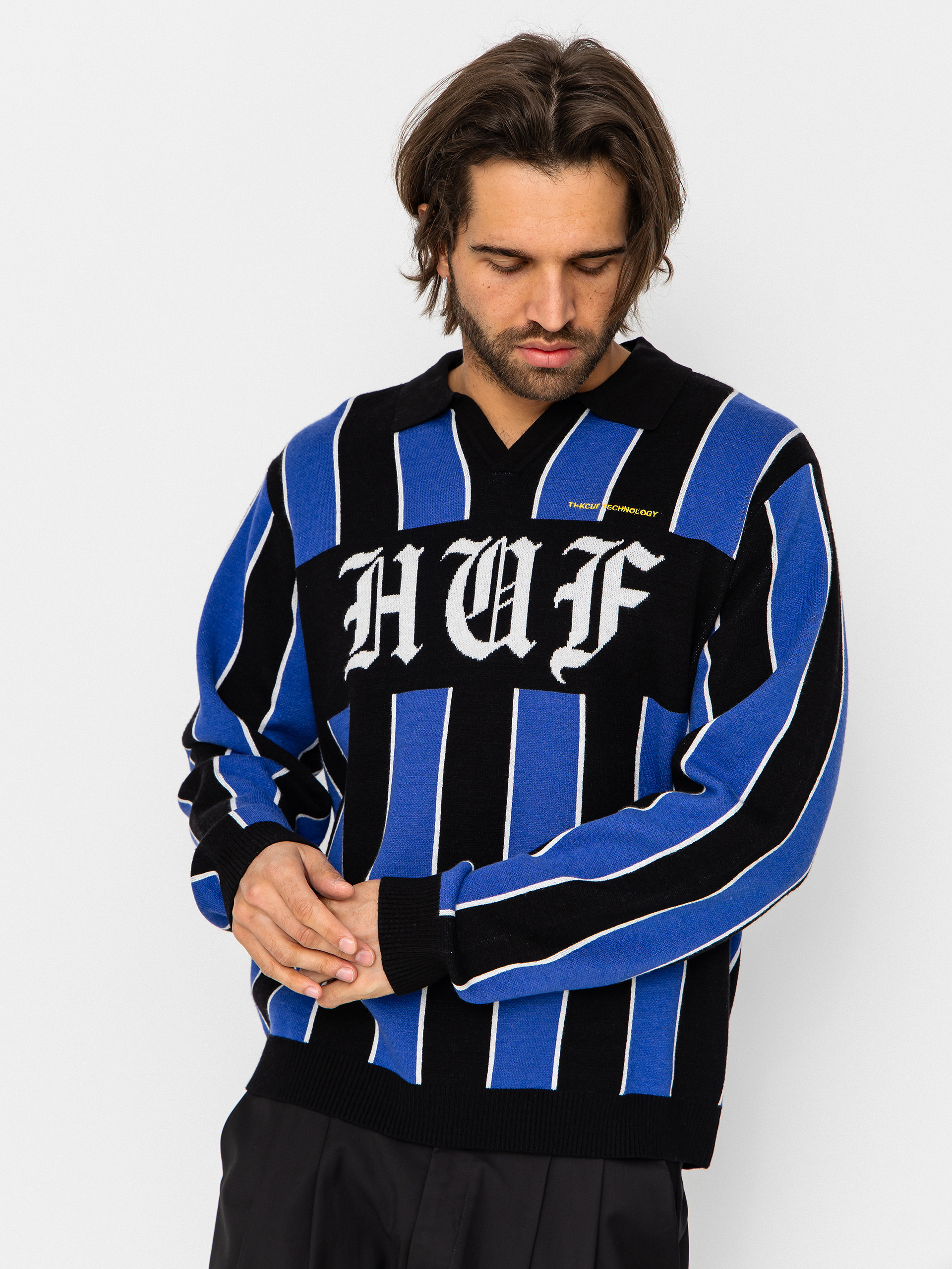 Sweter HUF Midfield Jersey (electric blue)