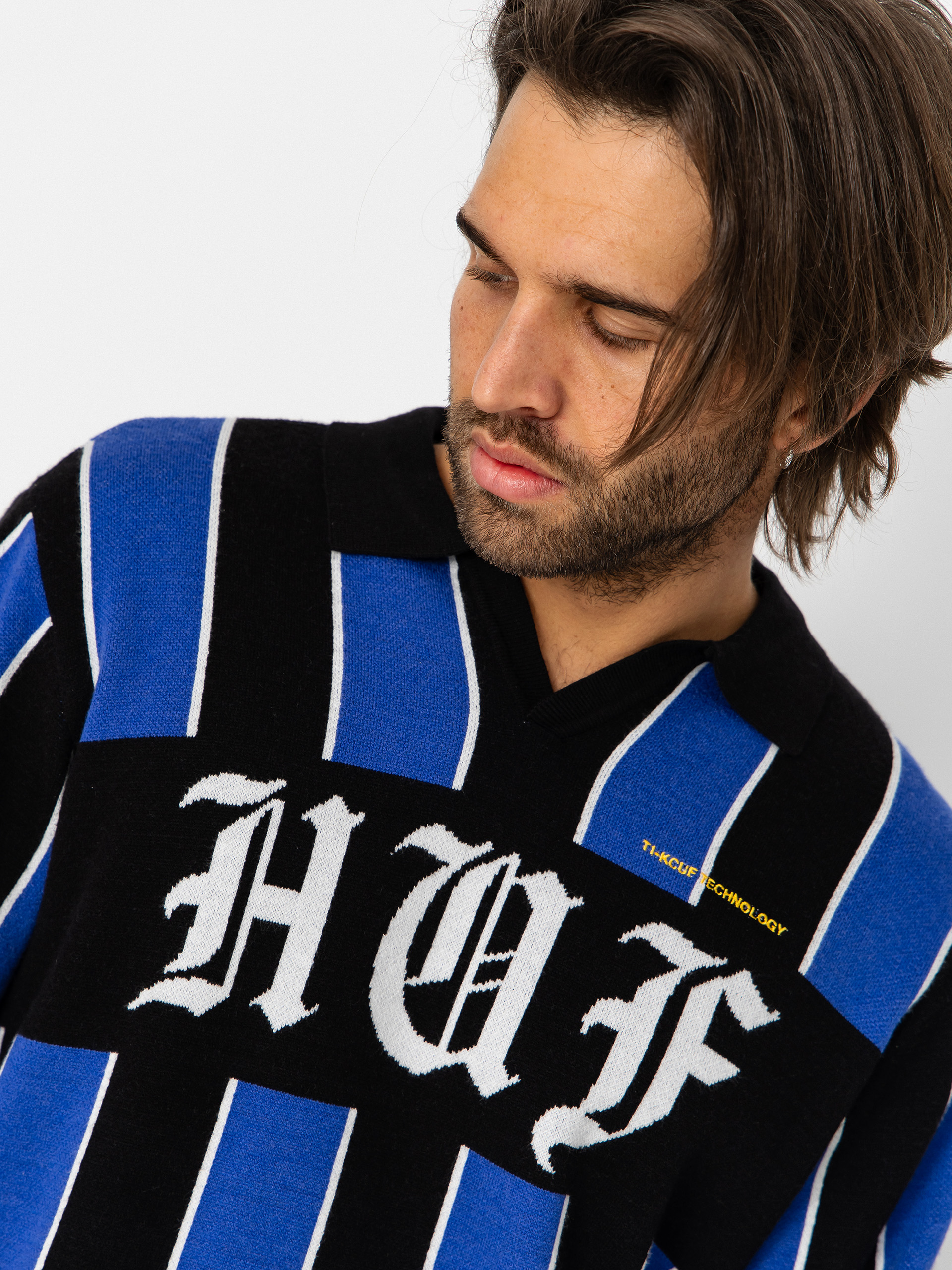 Sweter HUF Midfield Jersey (electric blue)