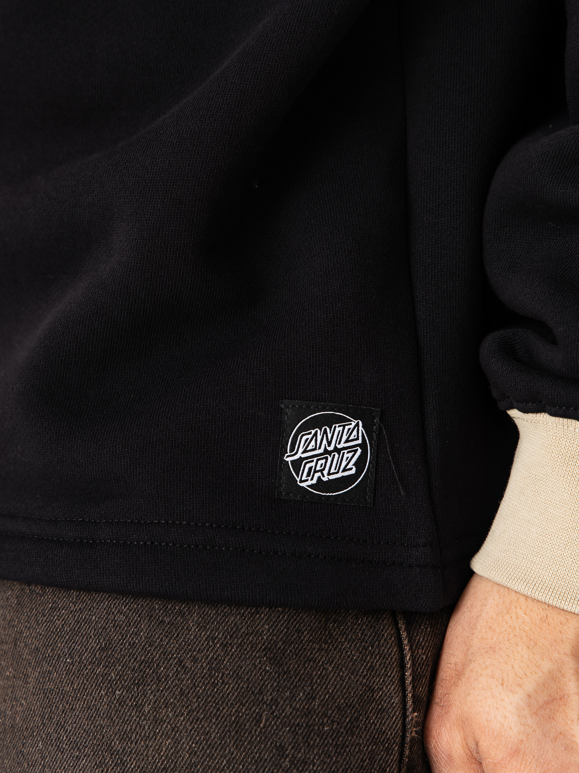 Bluza Santa Cruz Out Of Time Strip 1/4 Zip (black)
