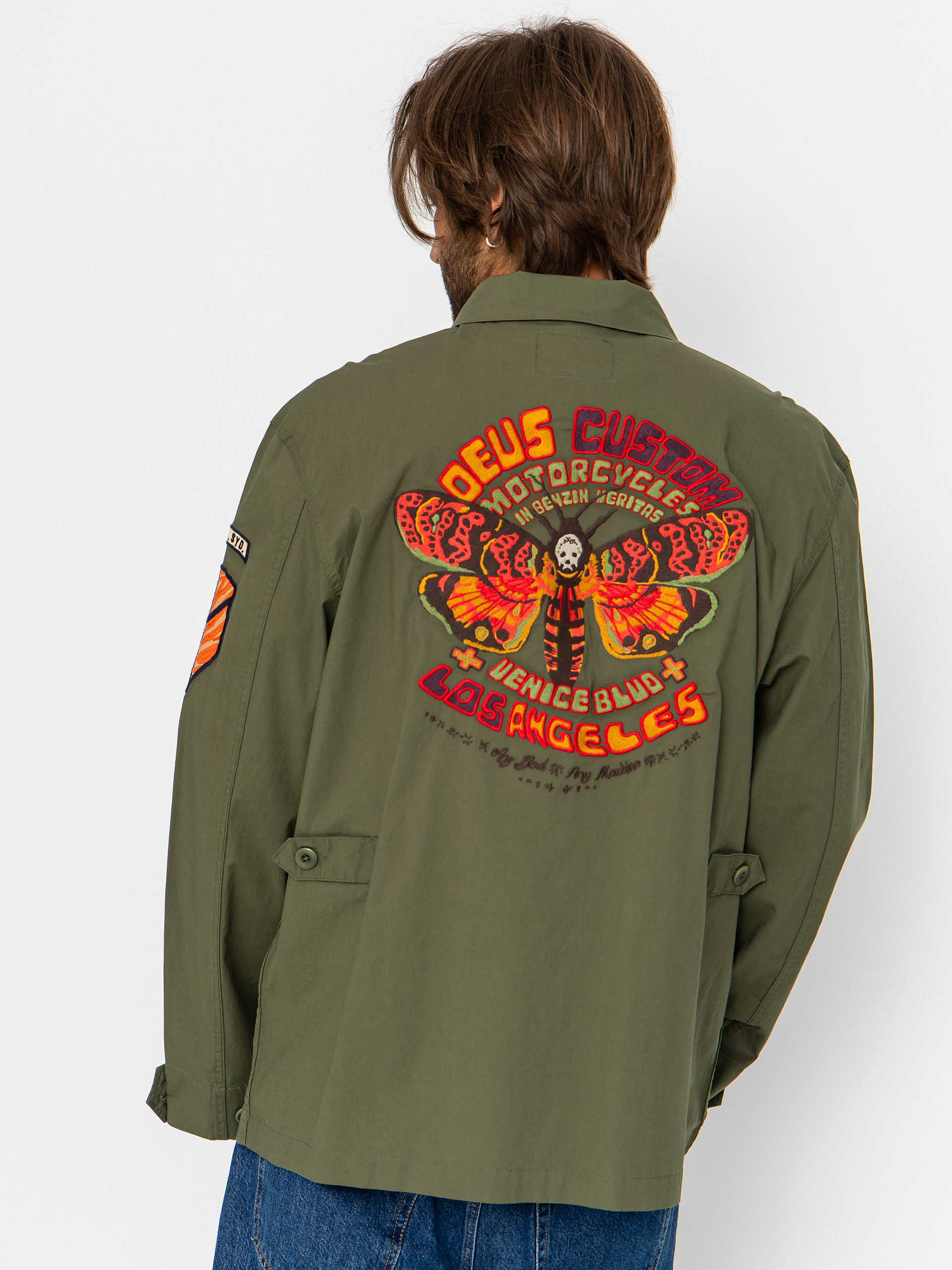 Koszula Deus Ex Machina Power Overshirt (pine green)