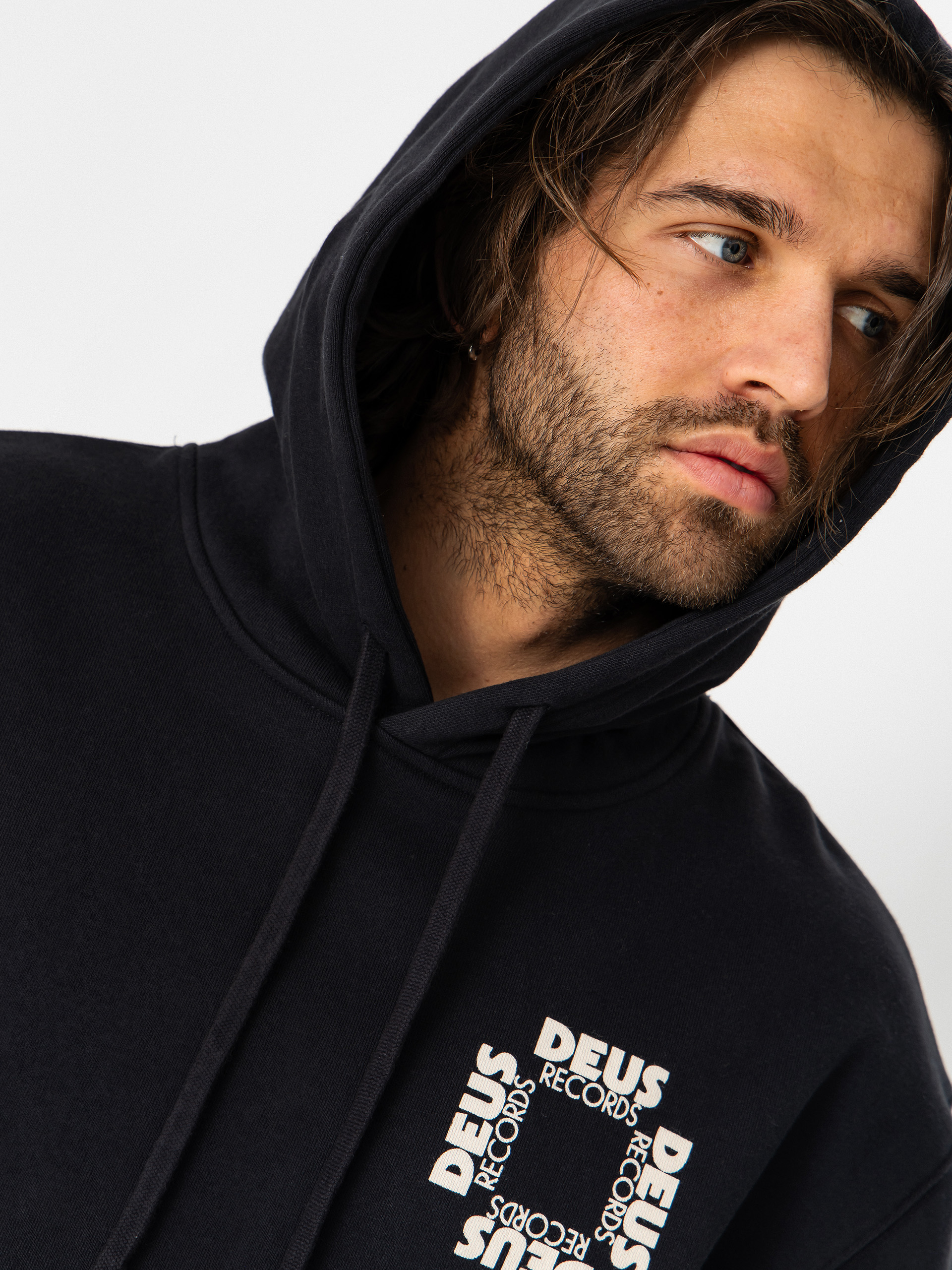 Bluza z kapturem Deus Ex Machina Defacto HD (black)