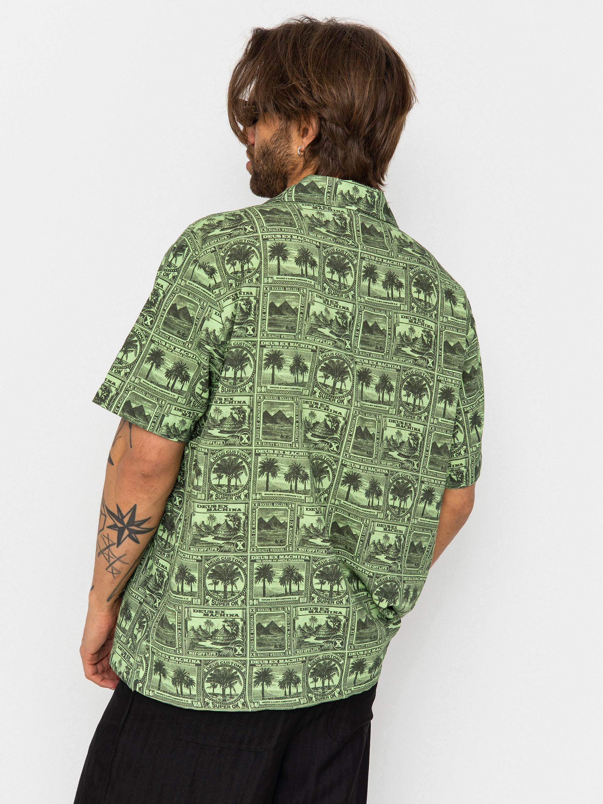 Koszula Deus Ex Machina Mail Man (green)