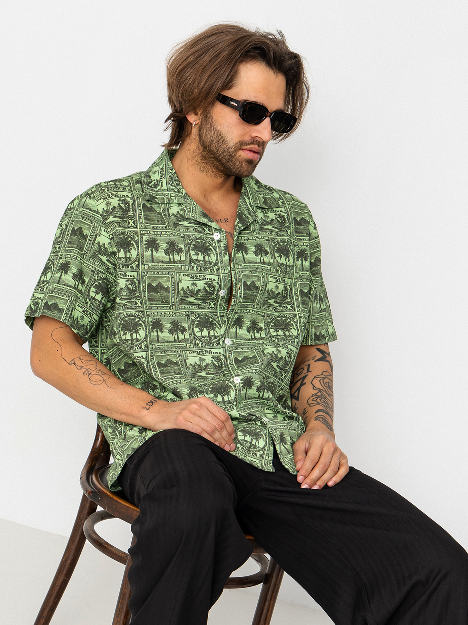 Koszula Deus Ex Machina Mail Man (green)