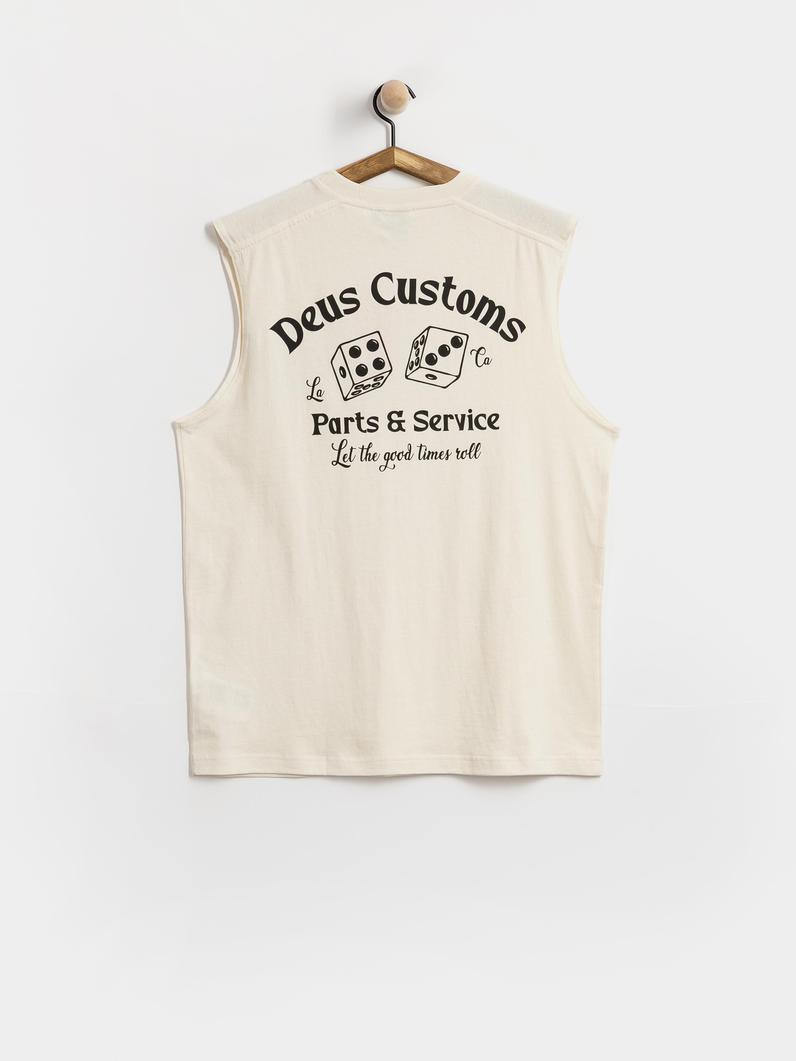 Koszulka Deus Ex Machina Knucklebones Muscle (dirty white)