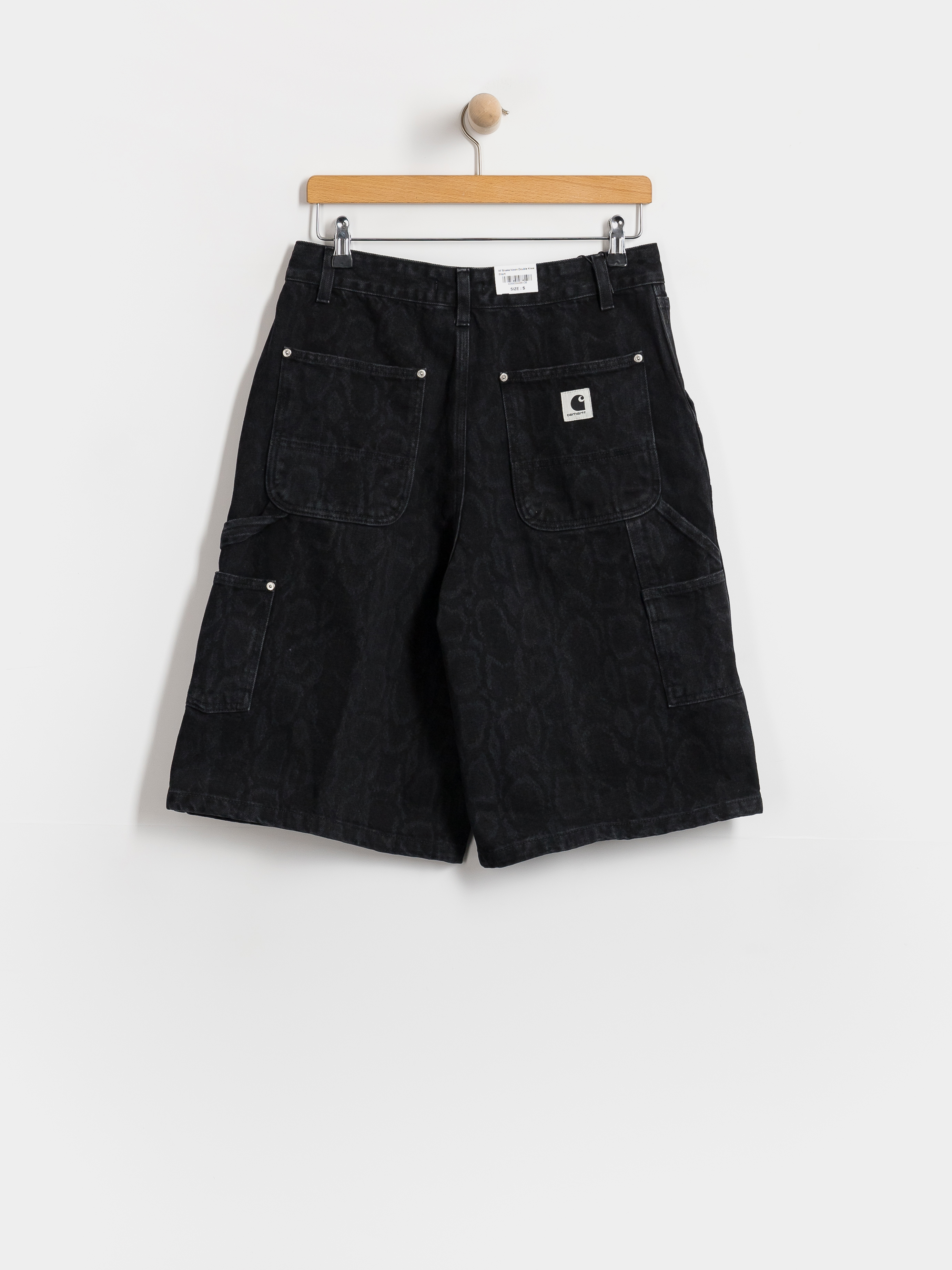 Szorty Carhartt WIP Snake Nixon Double Knee Wmn (snake camo/black)