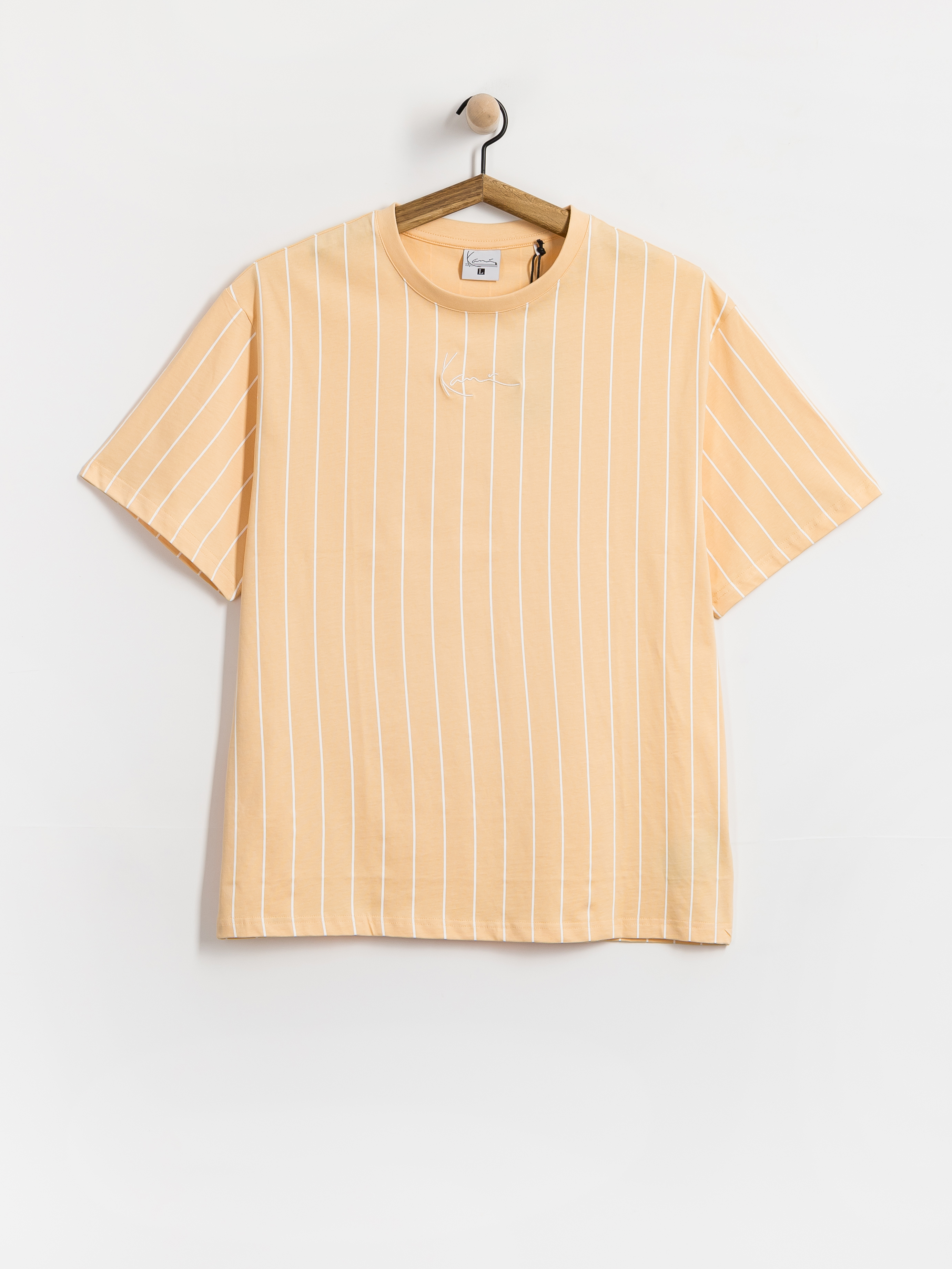 T-shirt Karl Kani Small Signature Essential Pinstripe (orange)