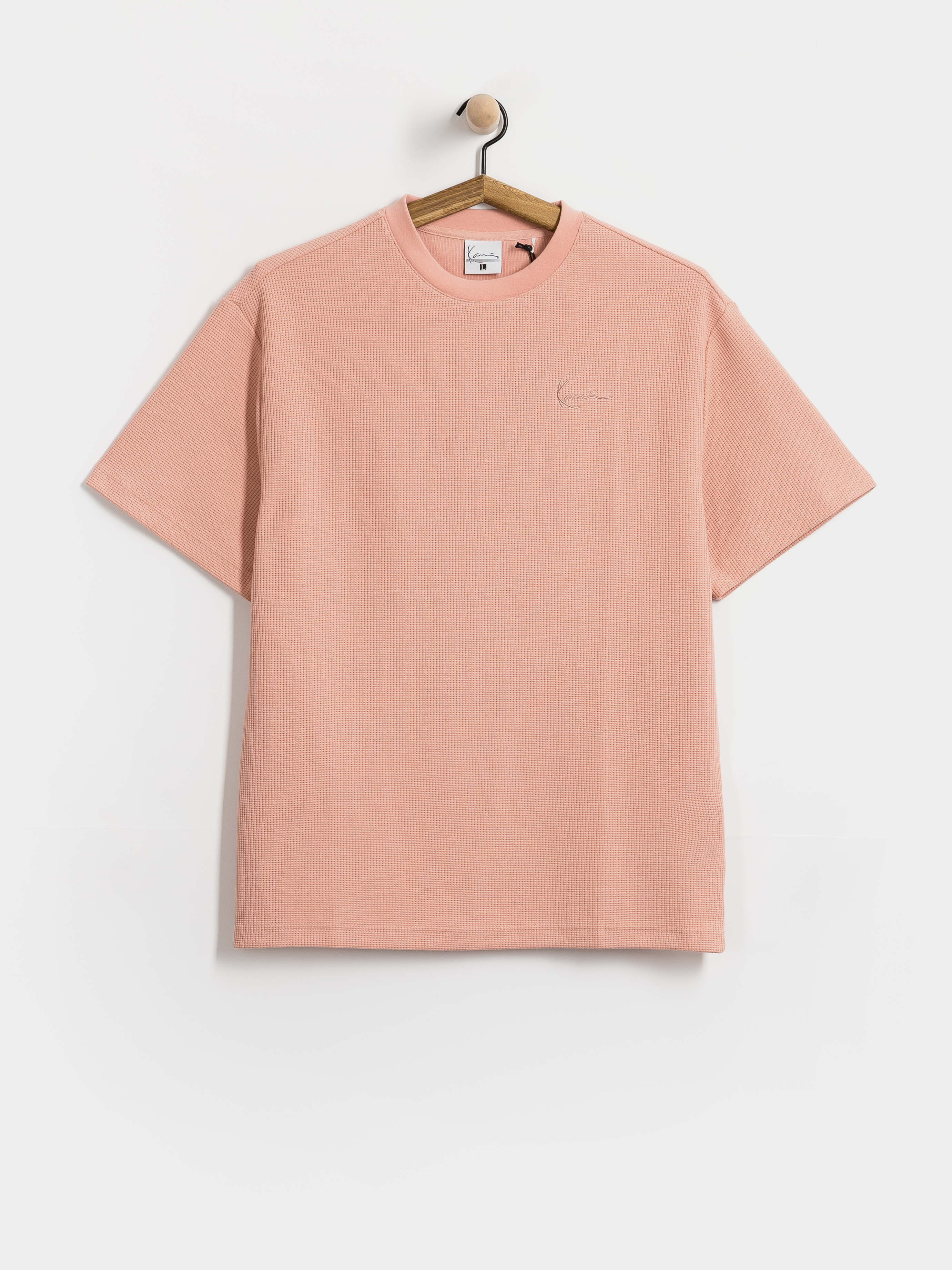 T-shirt Karl Kani Signature Waffle Oversized (pink)