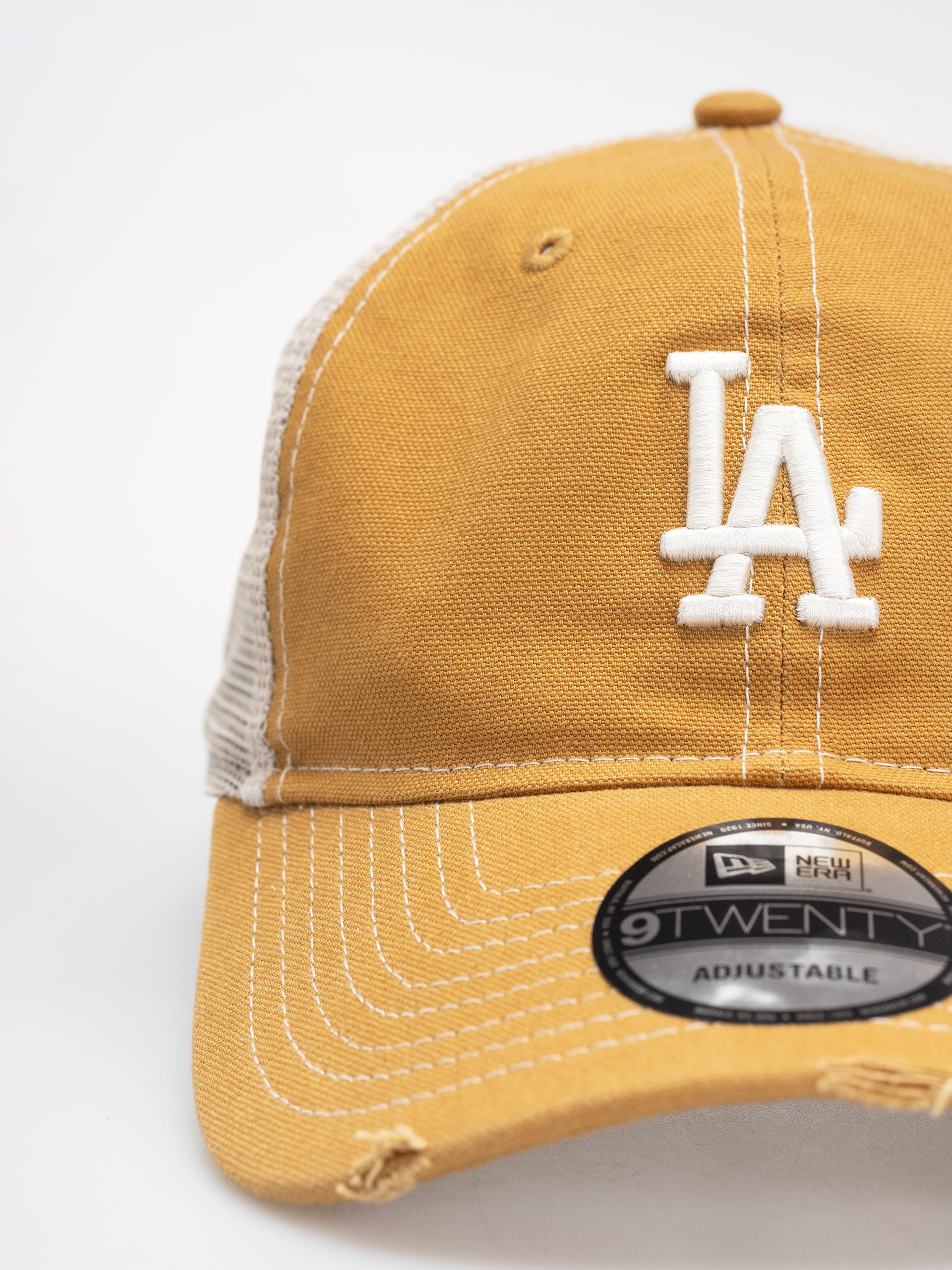 Czapka z daszkiem New Era Cotton Canv 9Twenty Trucker Los Angeles Dodgers (dark ochre)