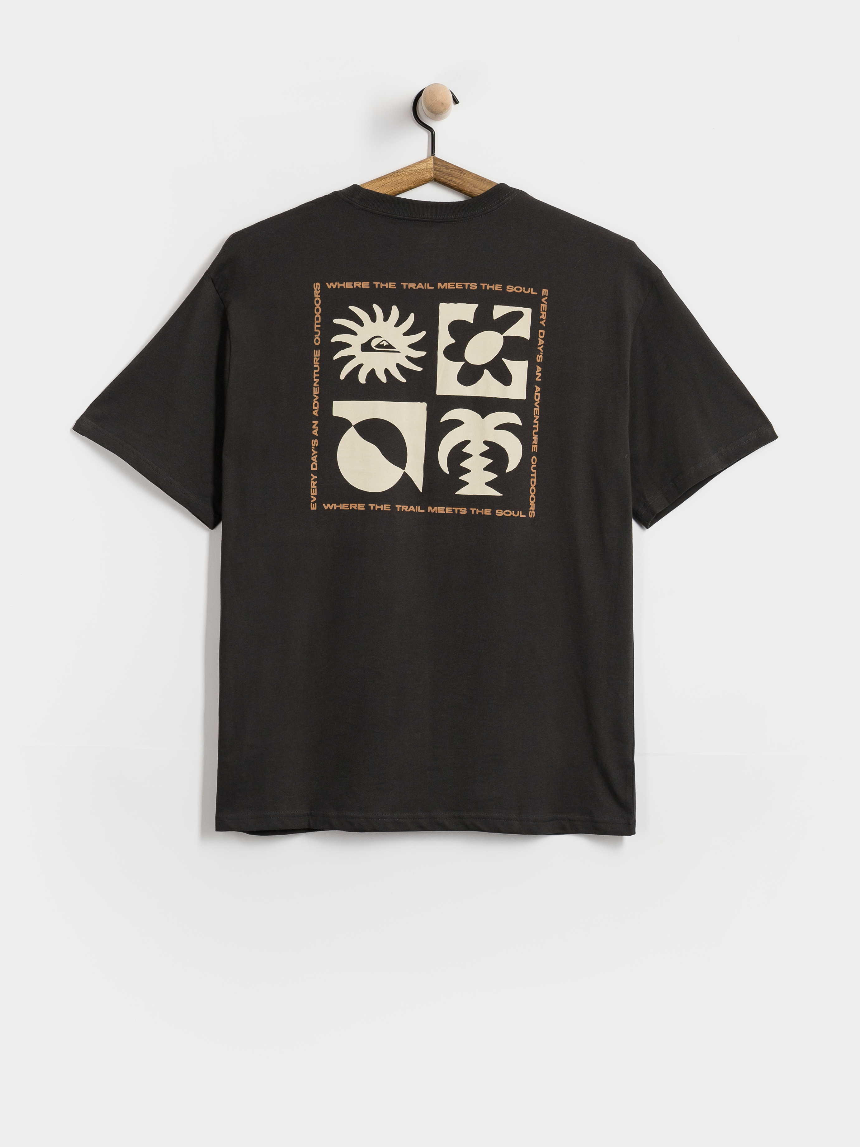 T-shirt Quiksilver Evo Blossom Of Peace (tarmac)