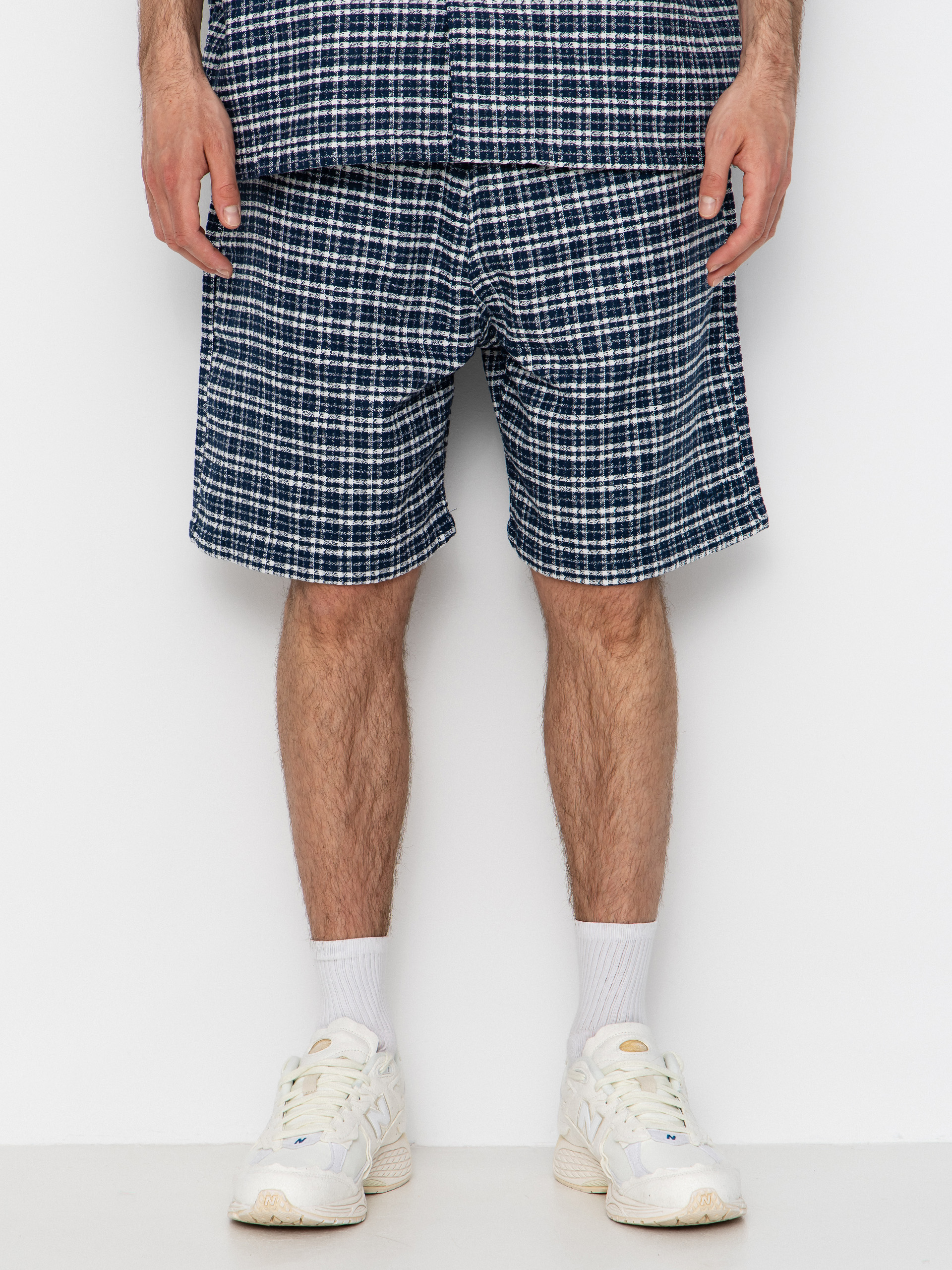 Szorty Carhartt WIP Kander (kander check/blue river)