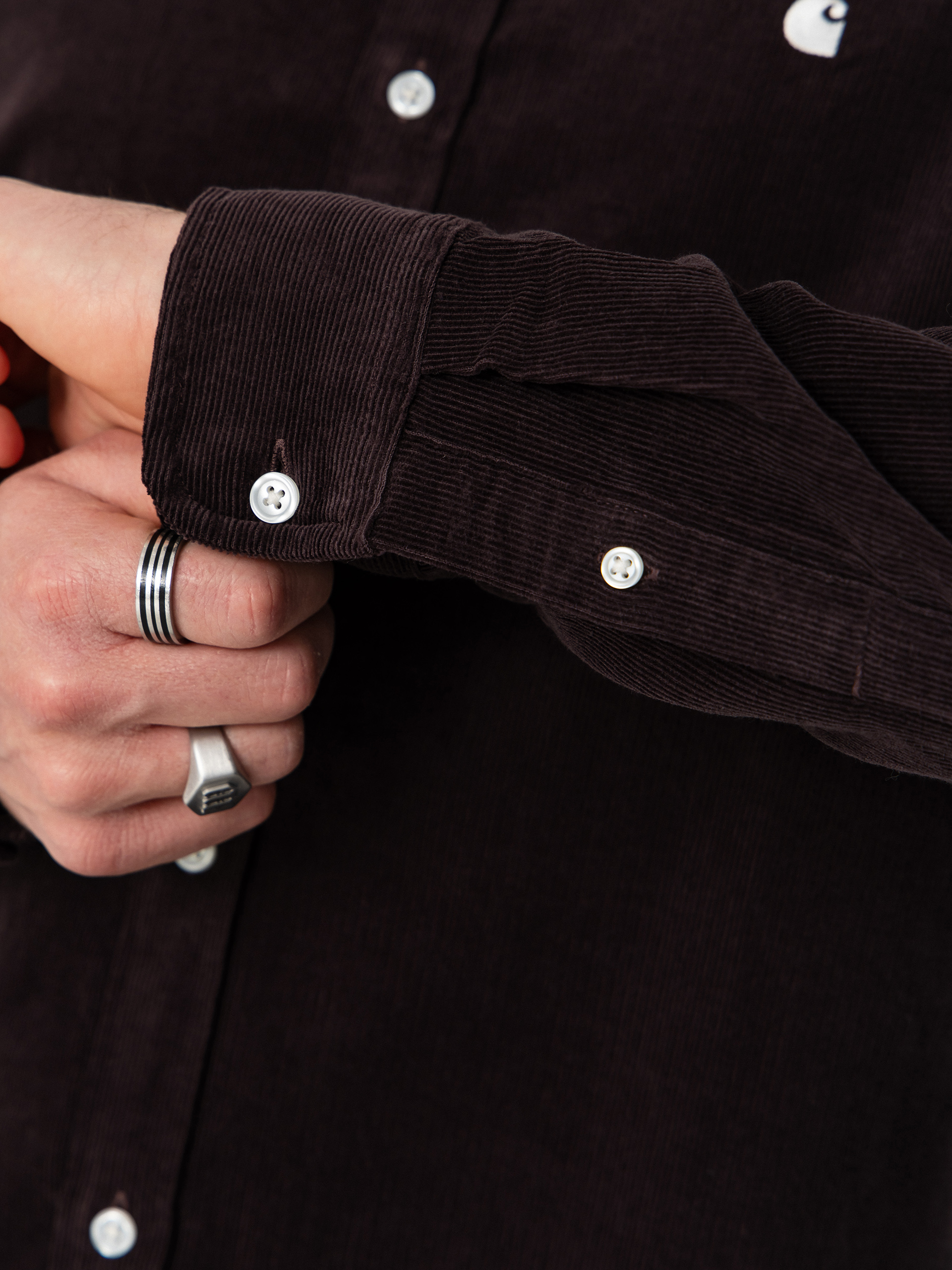 Koszula Carhartt WIP Madison Fine Cord (shale/wax)