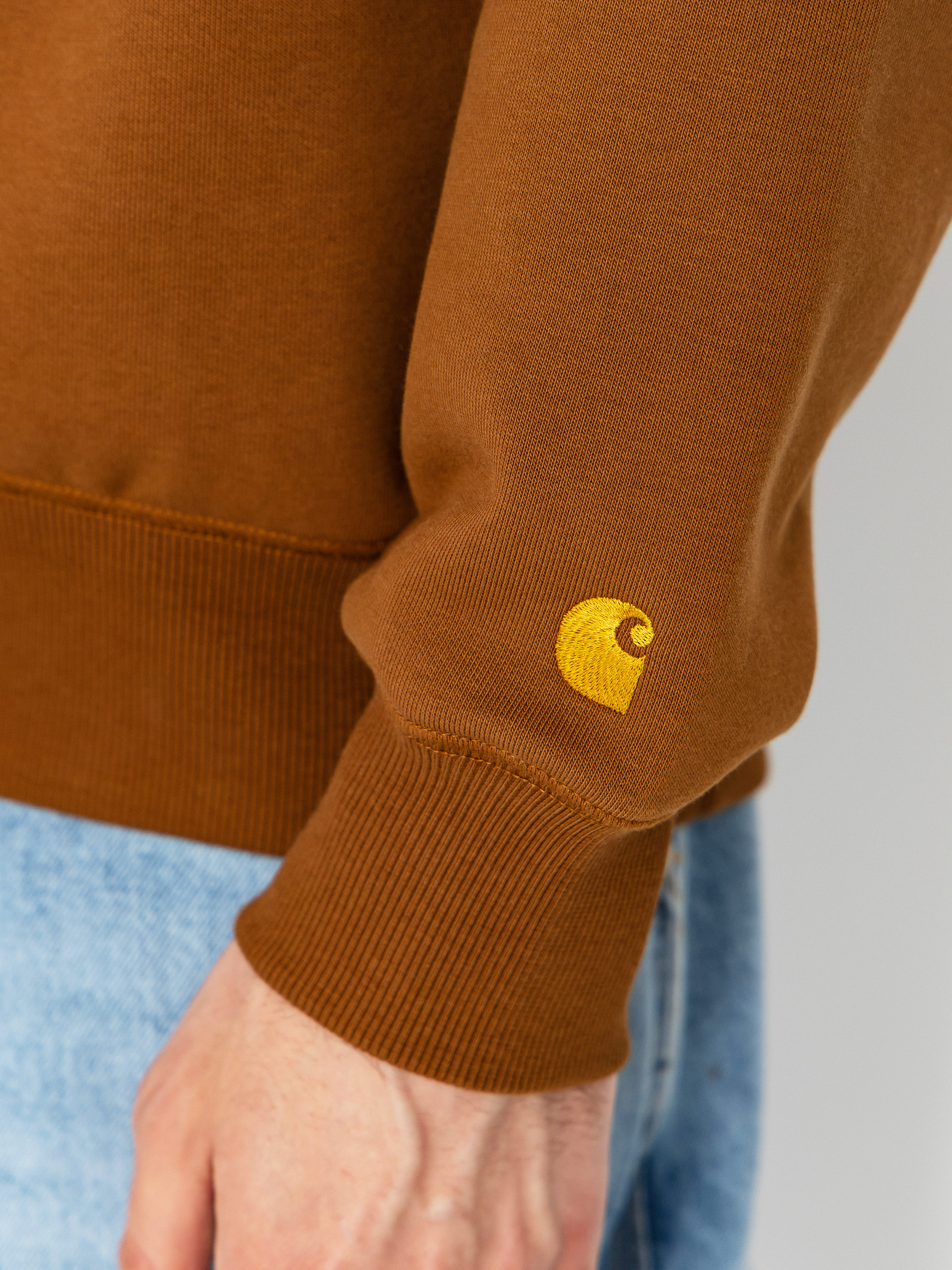 Bluza Carhartt WIP Chase (hamilton brown/gold)