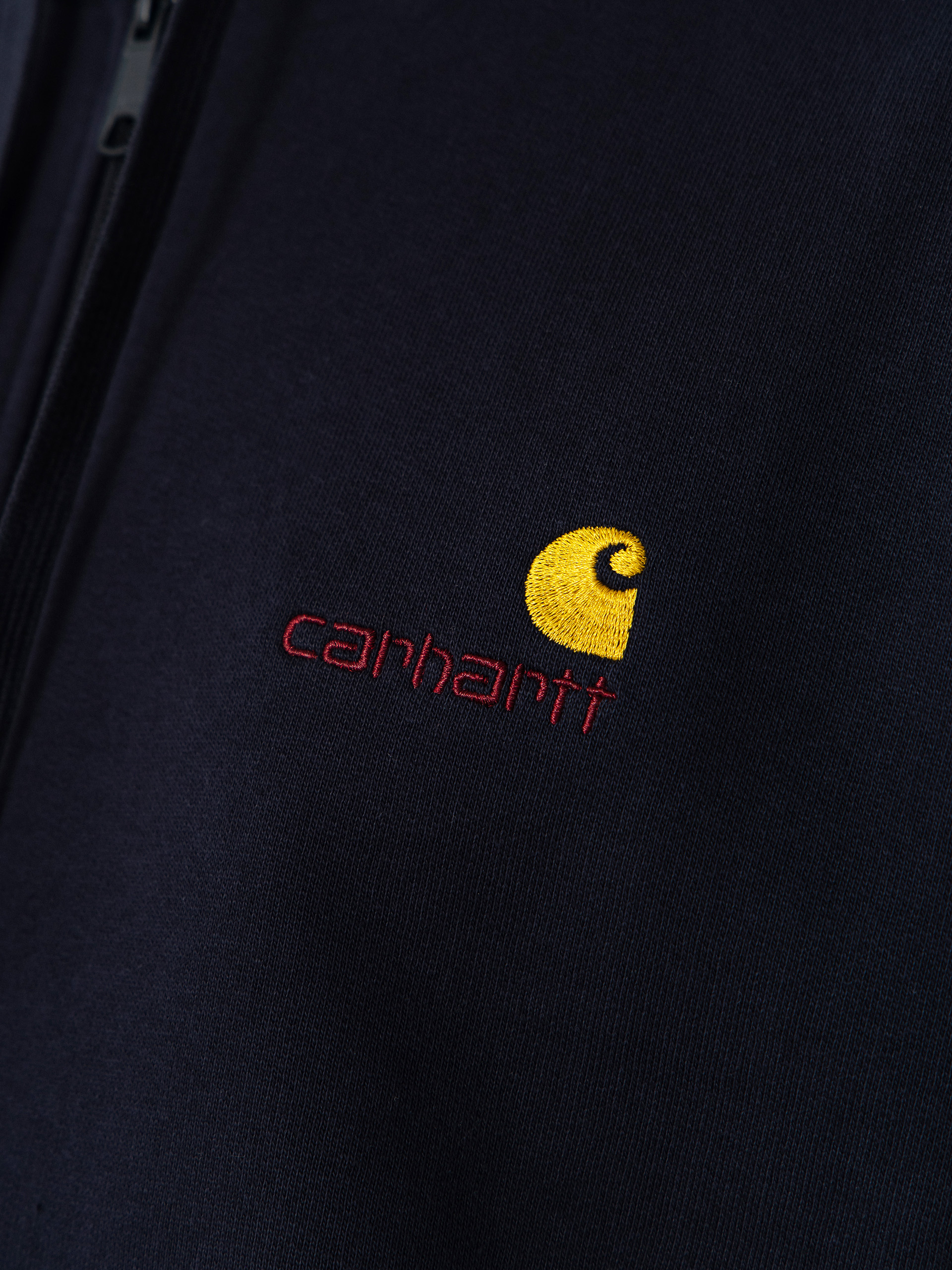 Bluza z kapturem Carhartt WIP American Script ZHD (deep night)