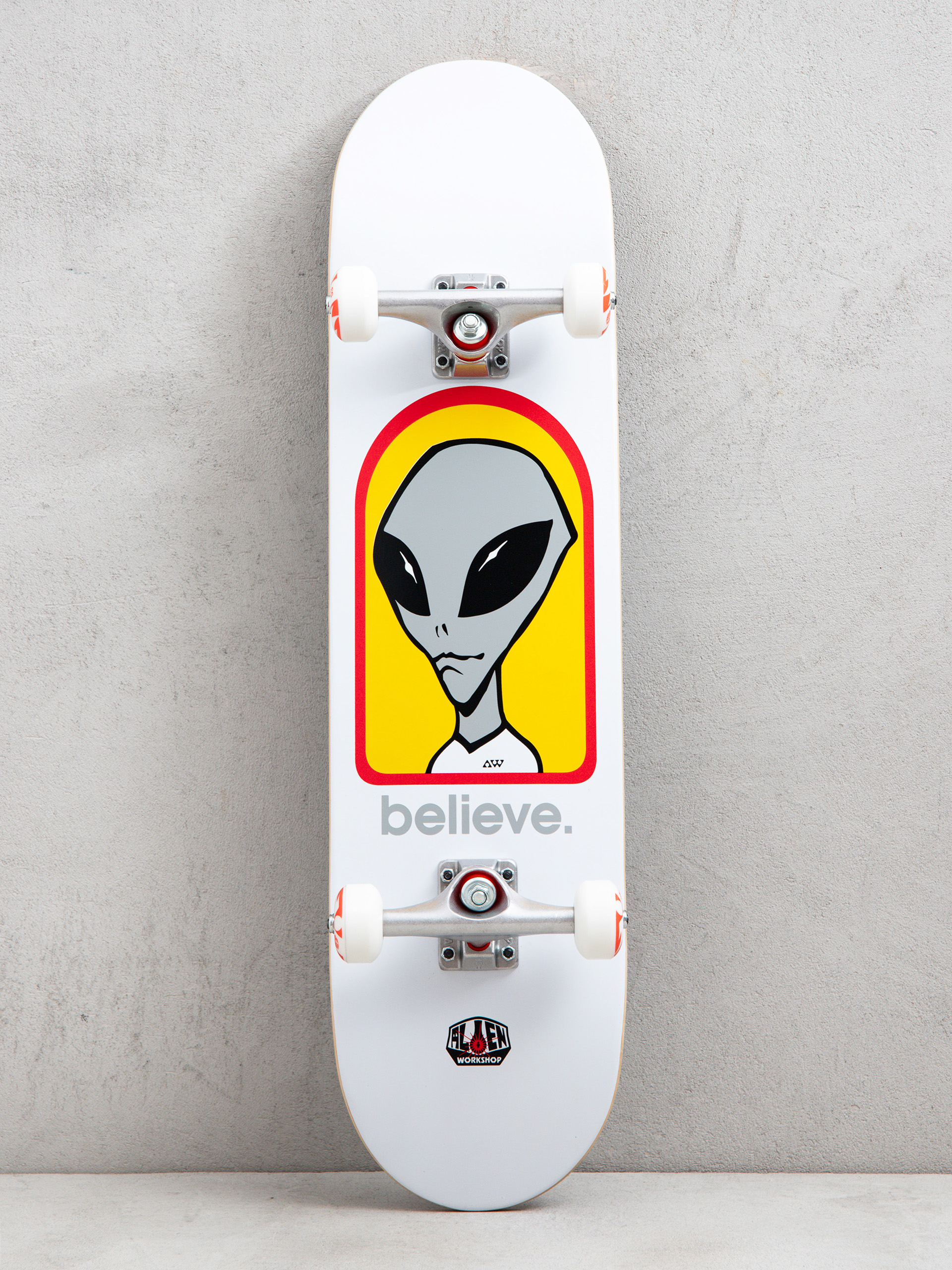 Deskorolka Alienworkshop Believe (white)