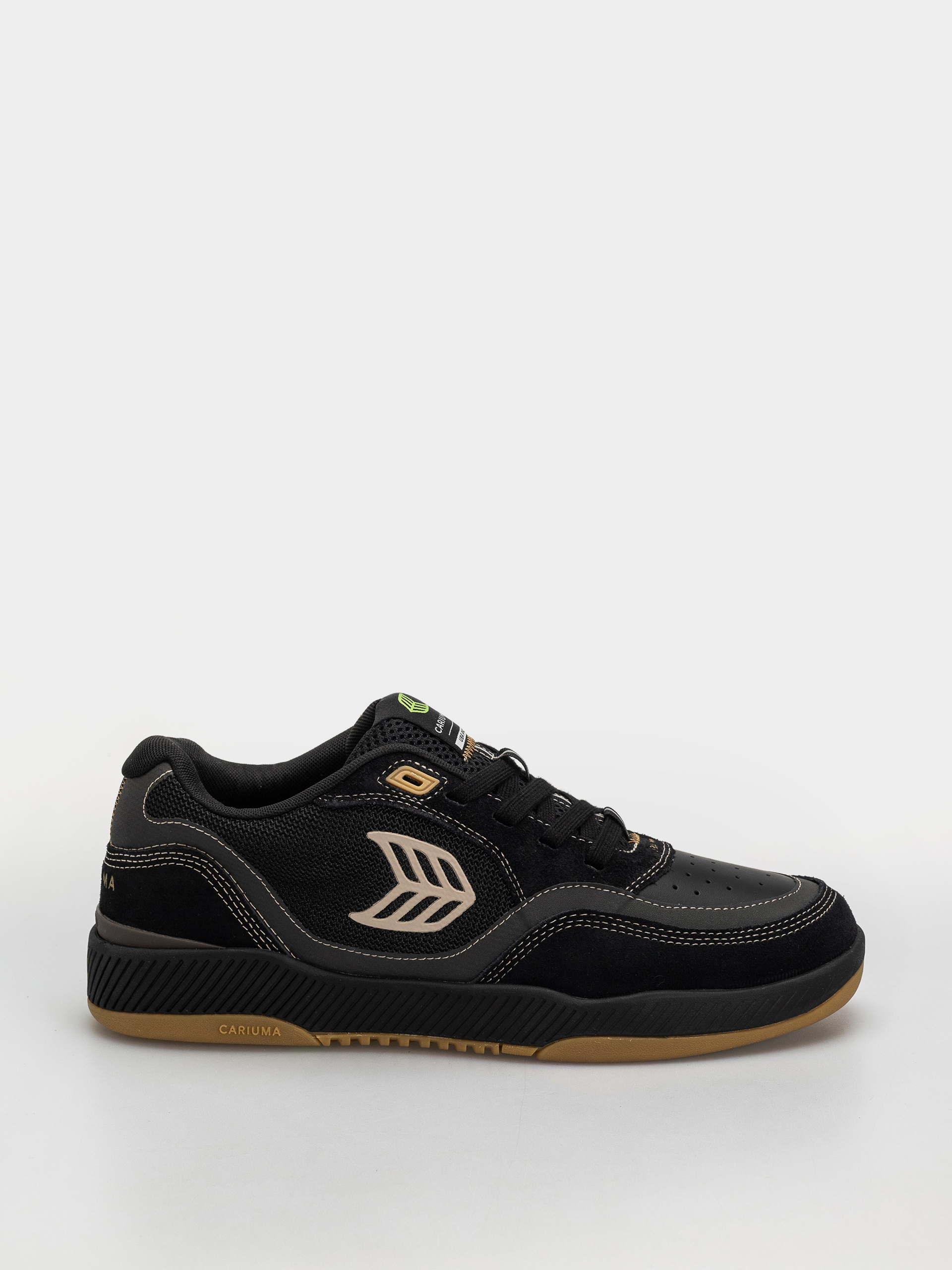 Buty Cariuma Uba Pro (black suede and mesh silver cloud logo)