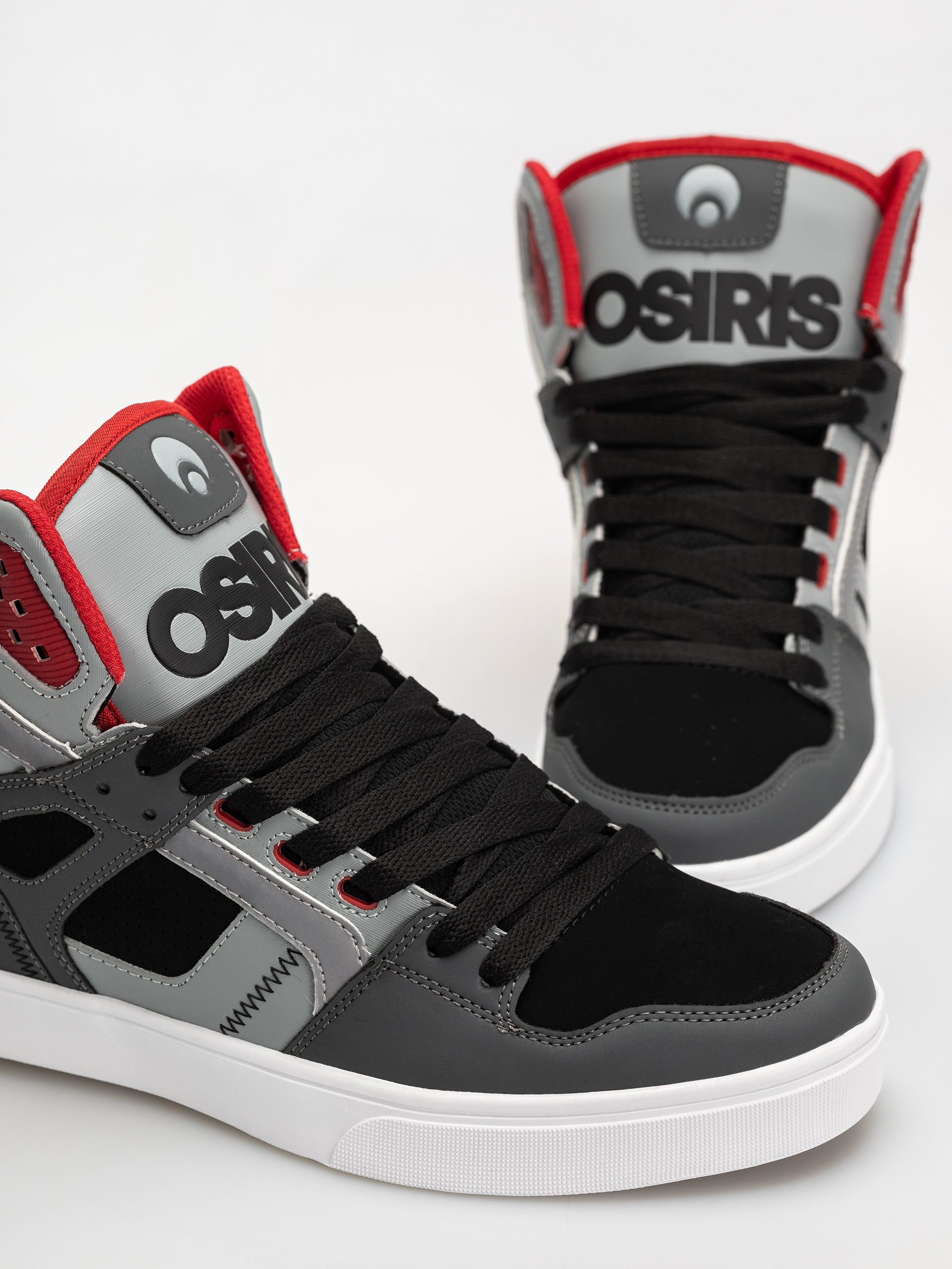 Buty Osiris Clone (black/grey/red)