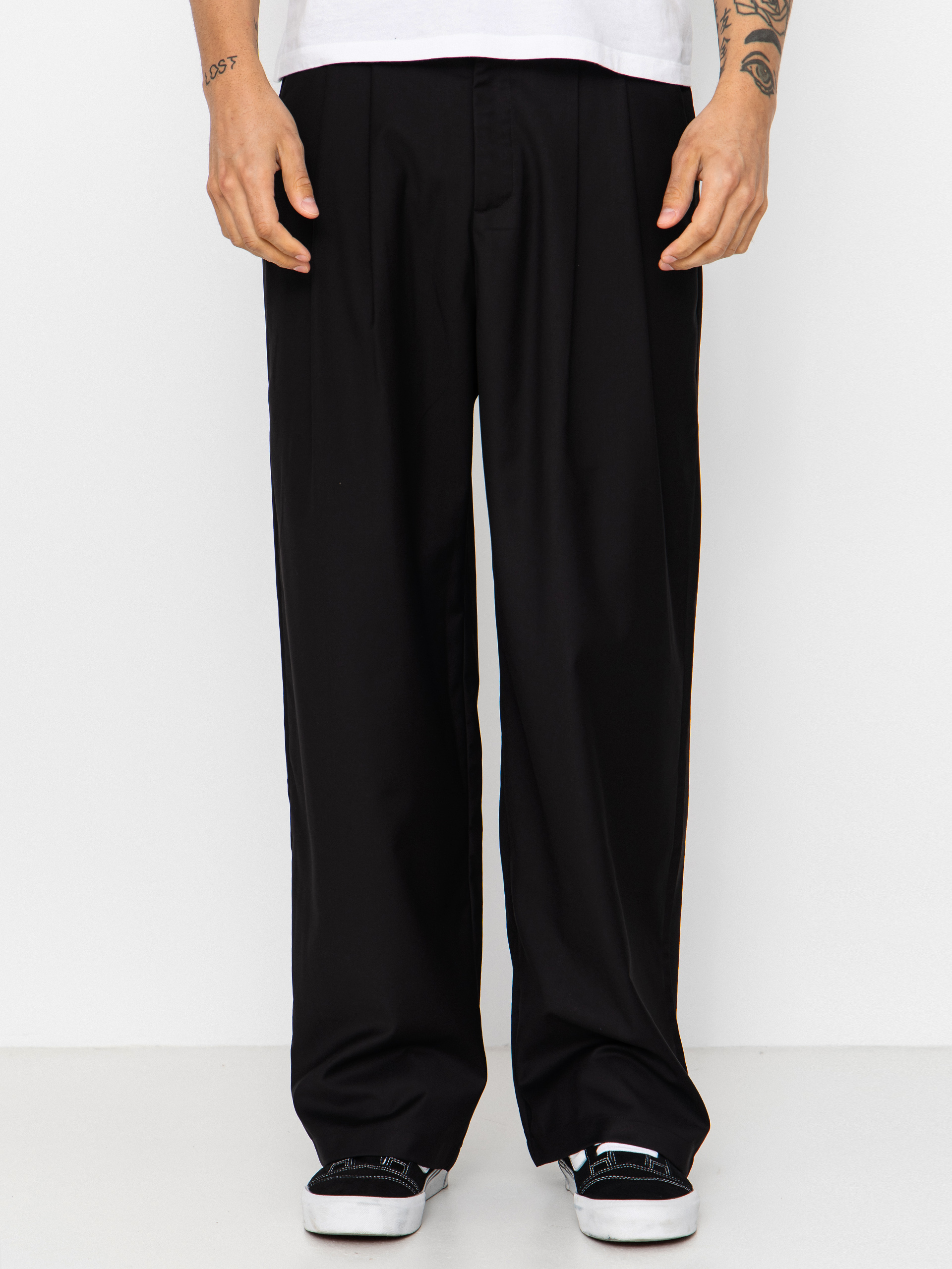 Spodnie Wasted Paris Pleated (black)