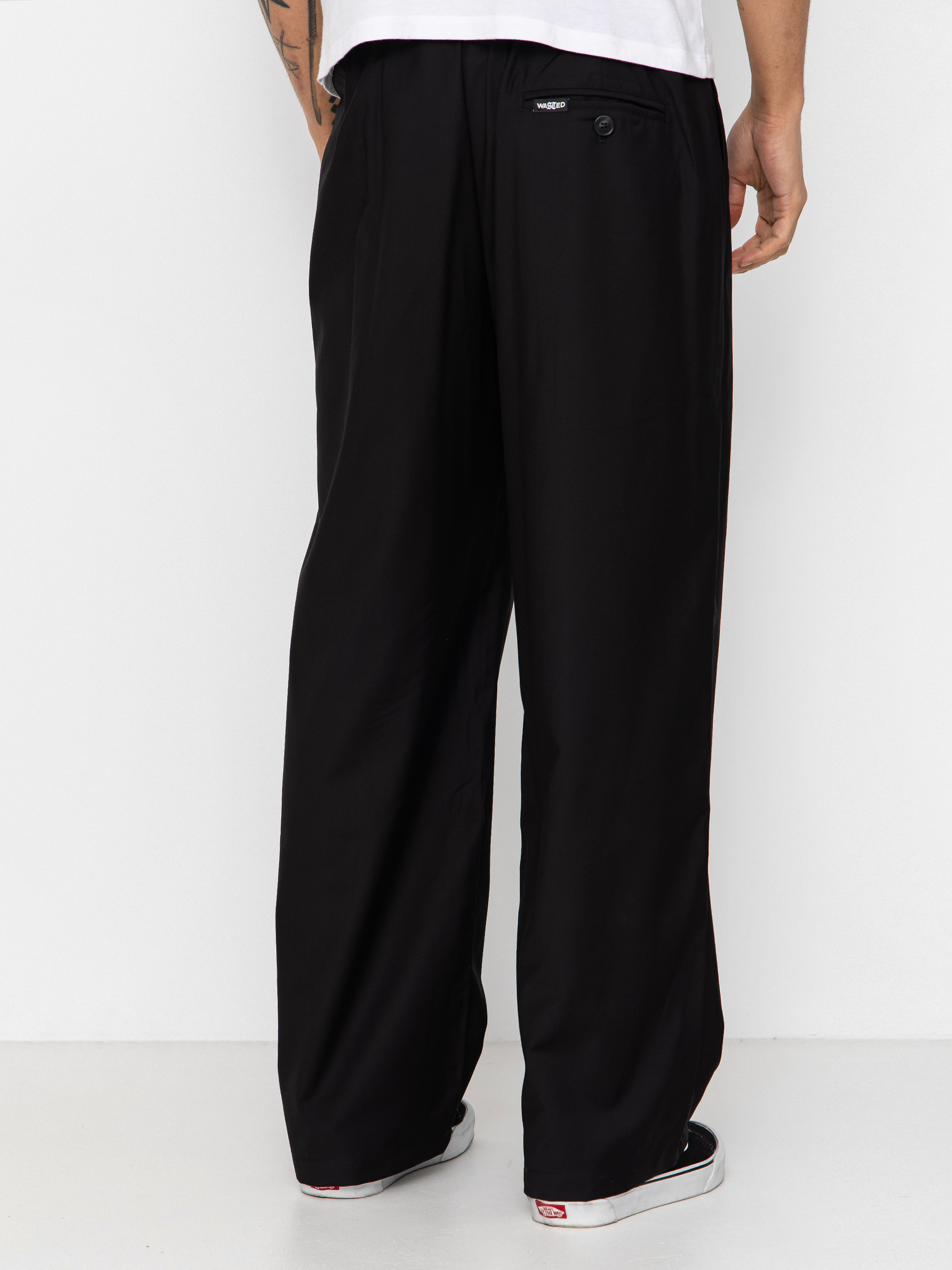 Spodnie Wasted Paris Pleated (black)