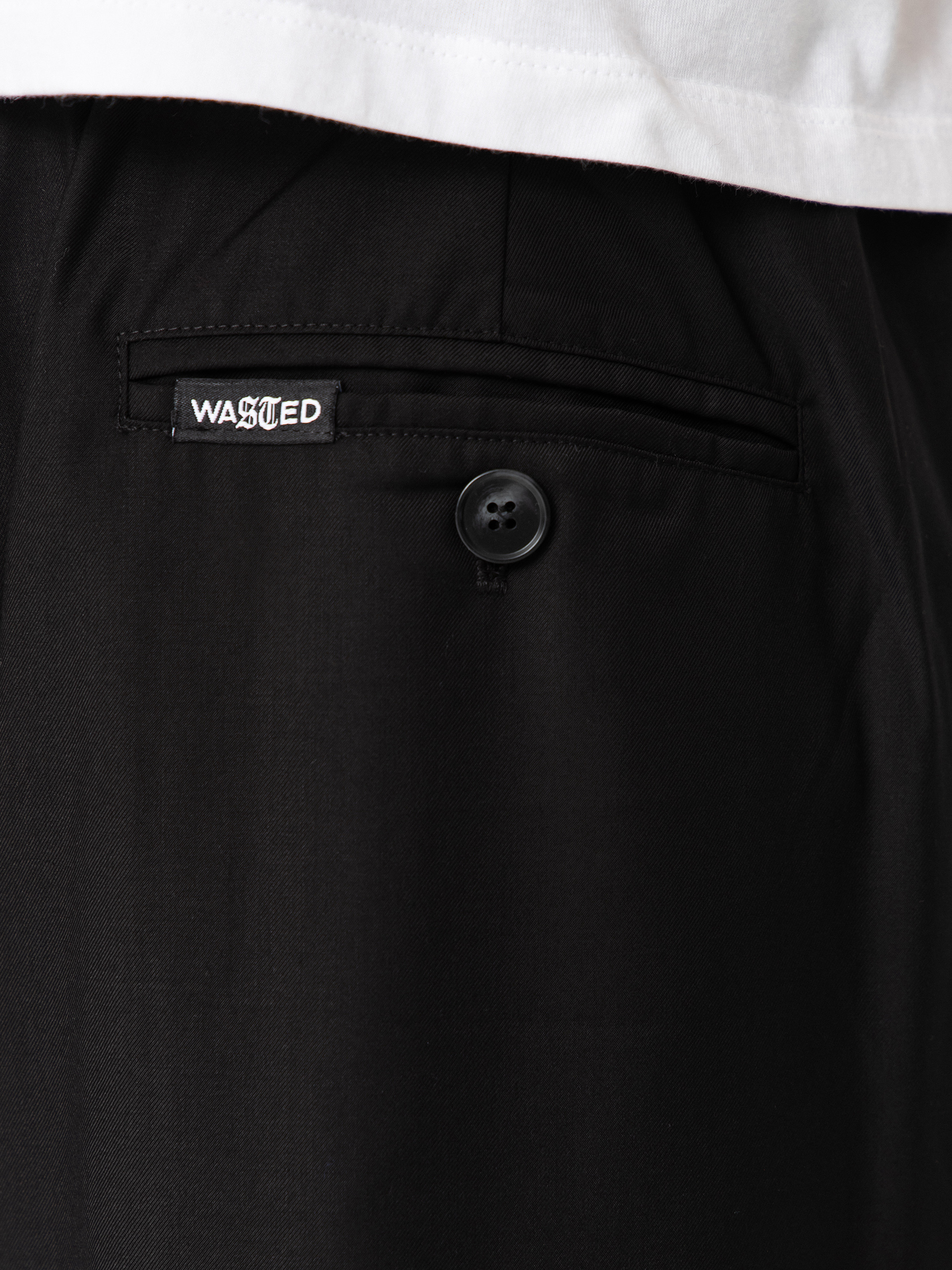 Spodnie Wasted Paris Pleated (black)