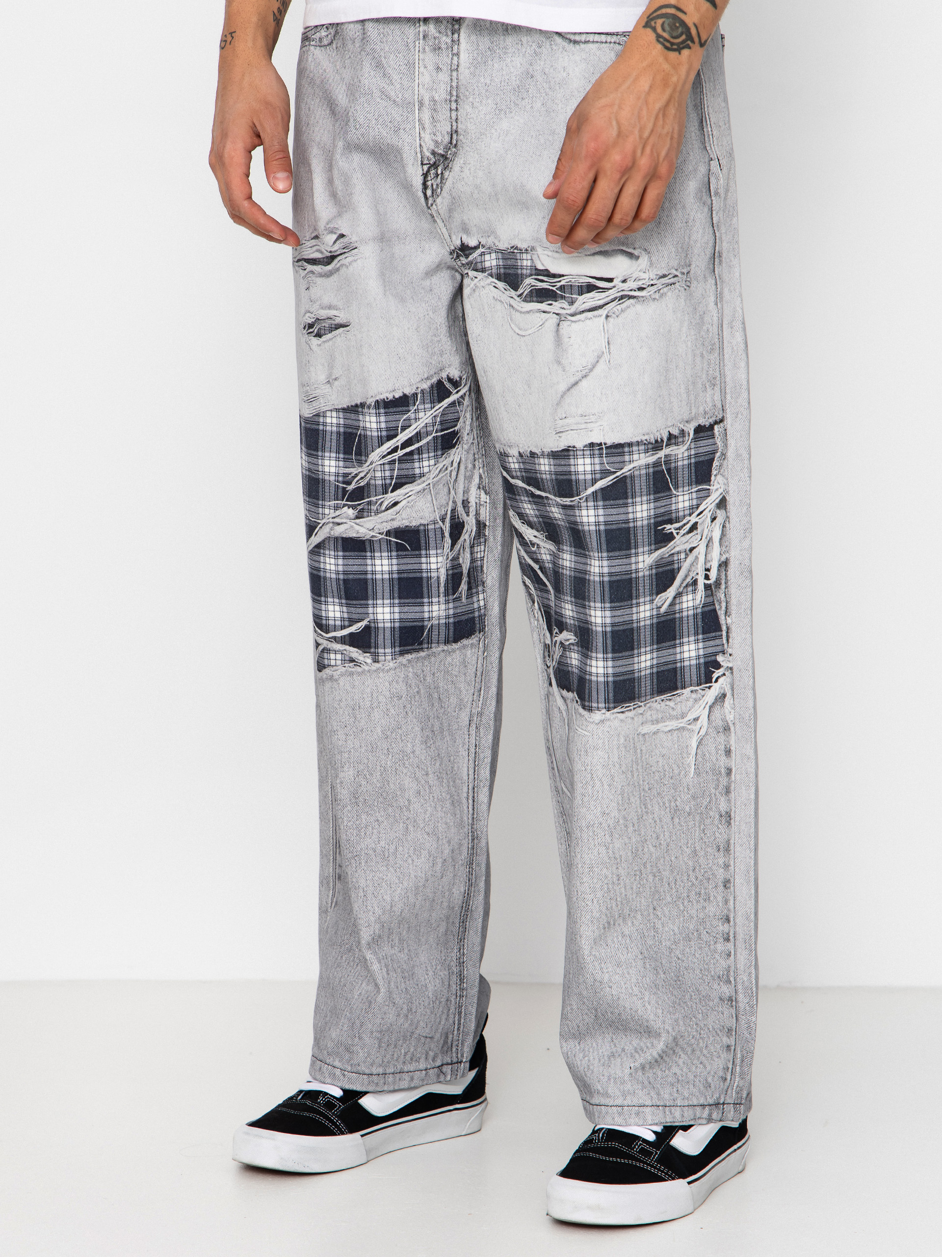 Spodnie Wasted Paris Trompe L'Oeil Grant (faded grey)
