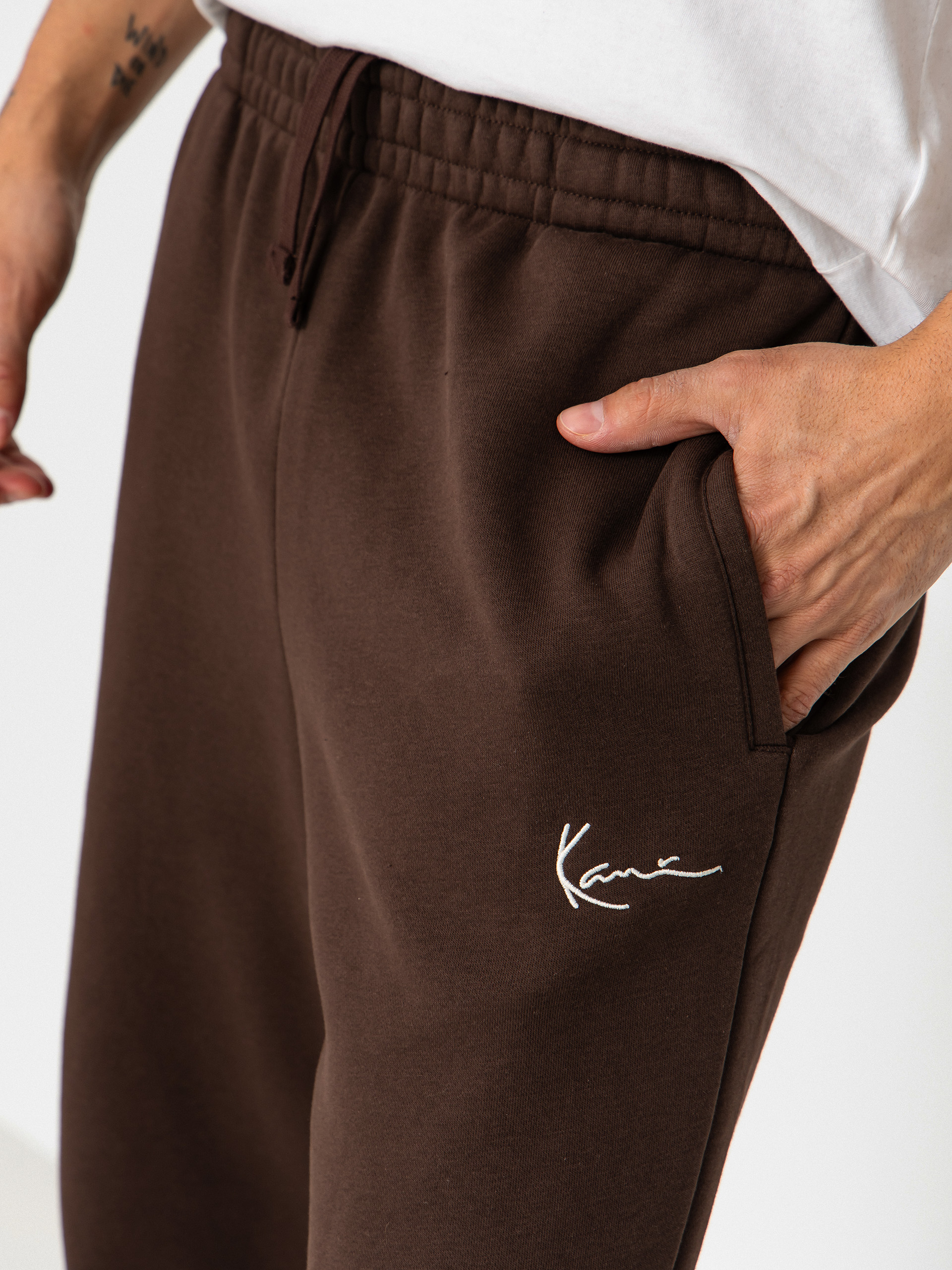 Spodnie Karl Kani Small Signature Essential Baggy (brown)