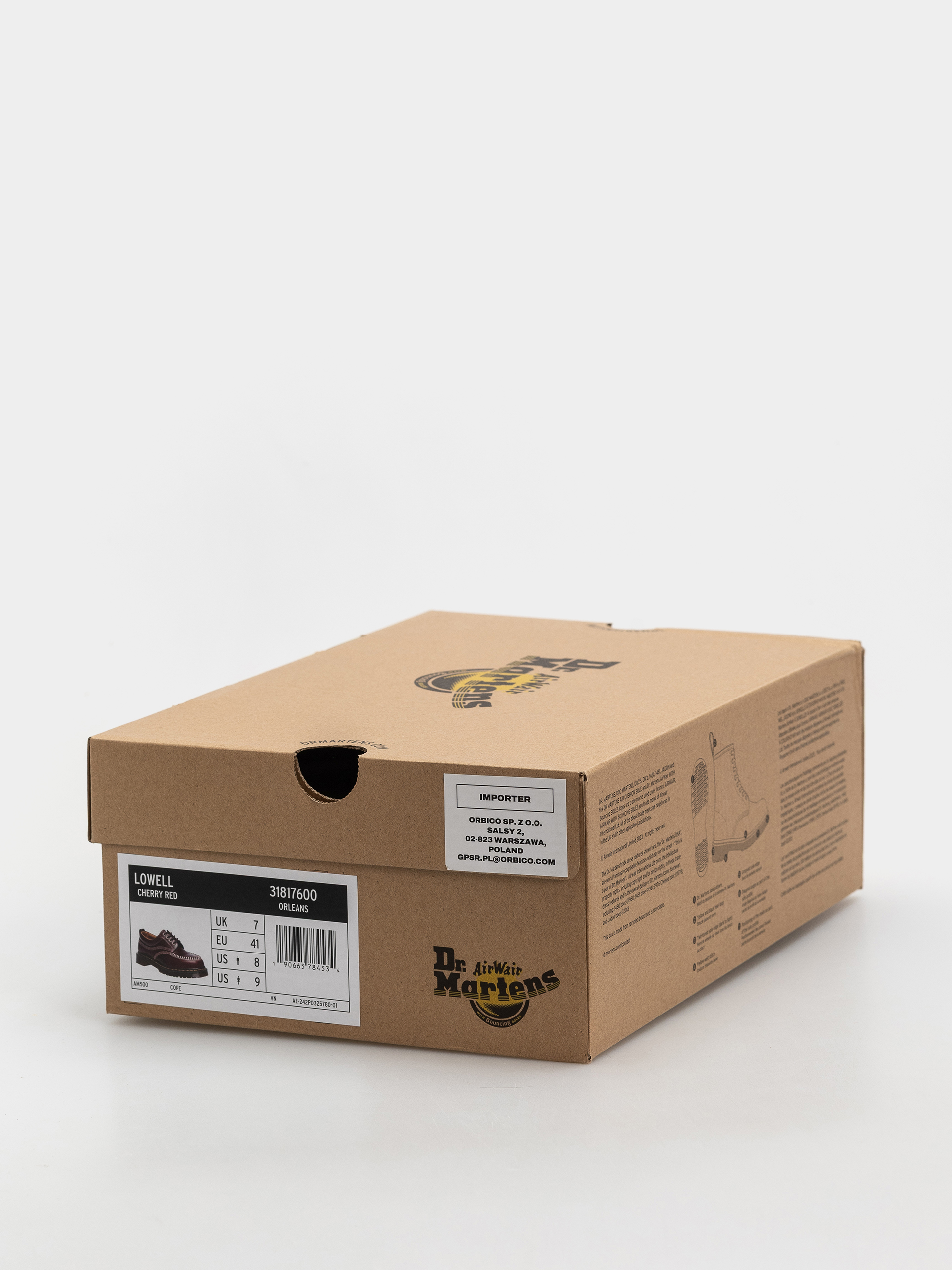 Buty Dr. Martens Lowell (cherry red orleans)