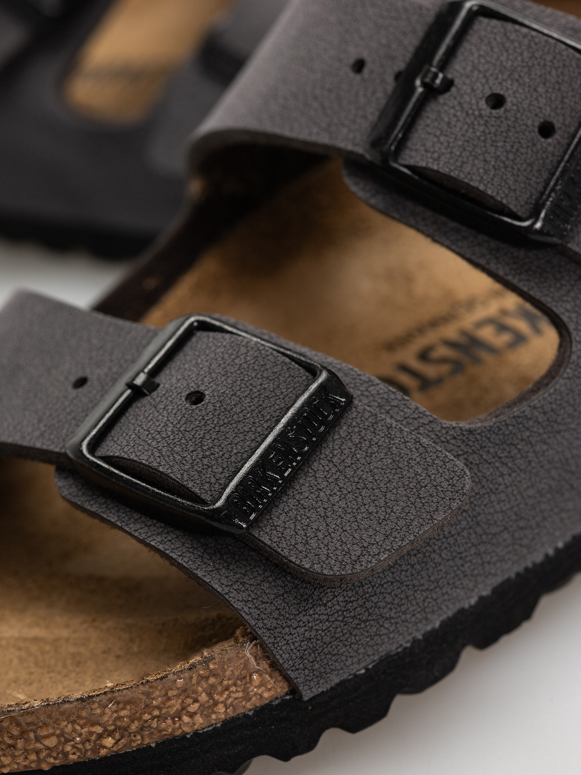 Klapki Birkenstock Arizona Birkibuc Narrow (velvet gray/black)