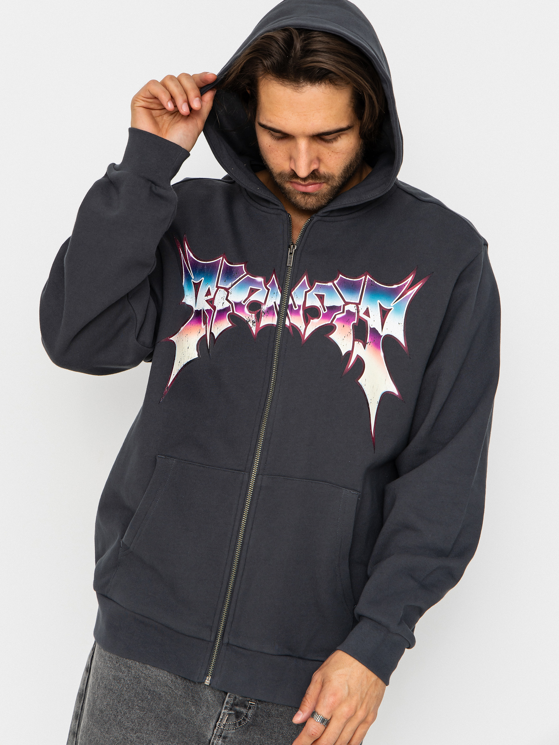 Bluza z kapturem RipNDip Noid ZHD (charcoal wash)
