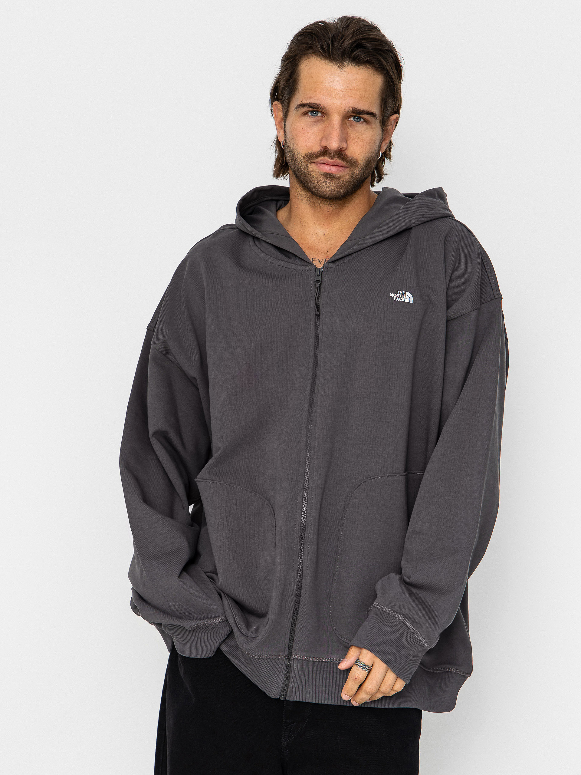 Bluza z kapturem The North Face Essential Oversize ZHD (anthracite grey)