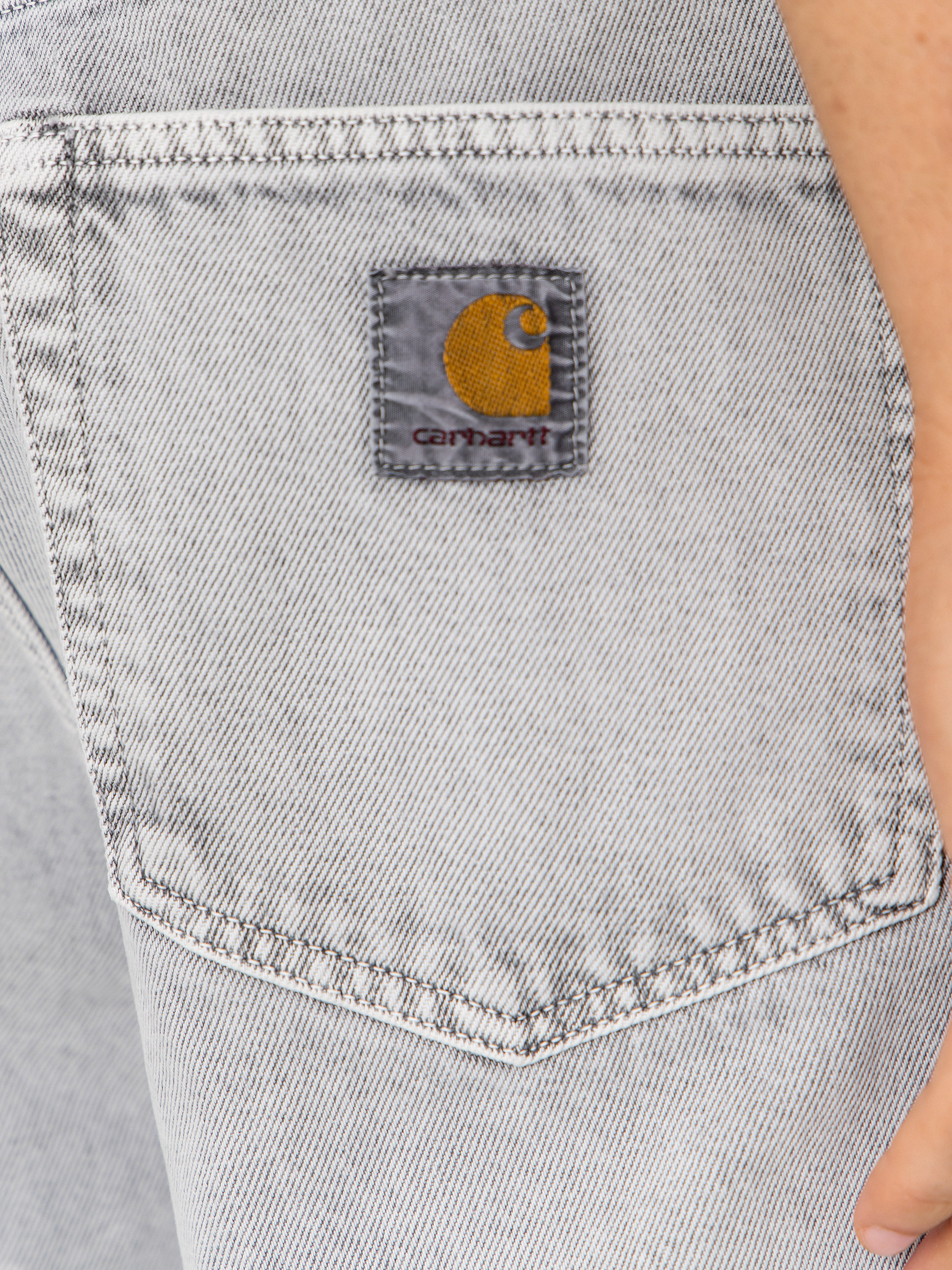 Szorty Carhartt WIP Landon (black chalk wash)