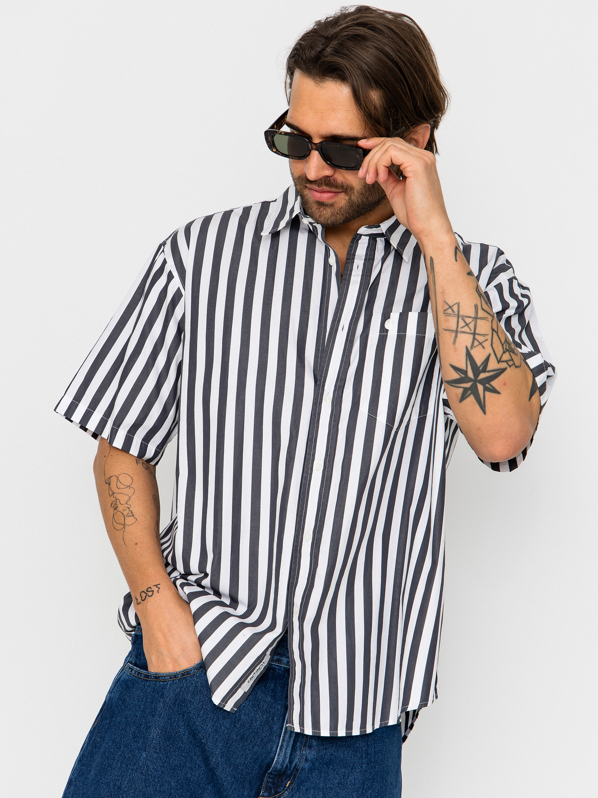 Koszula Carhartt WIP Royce (royce stripe/graphite/white)