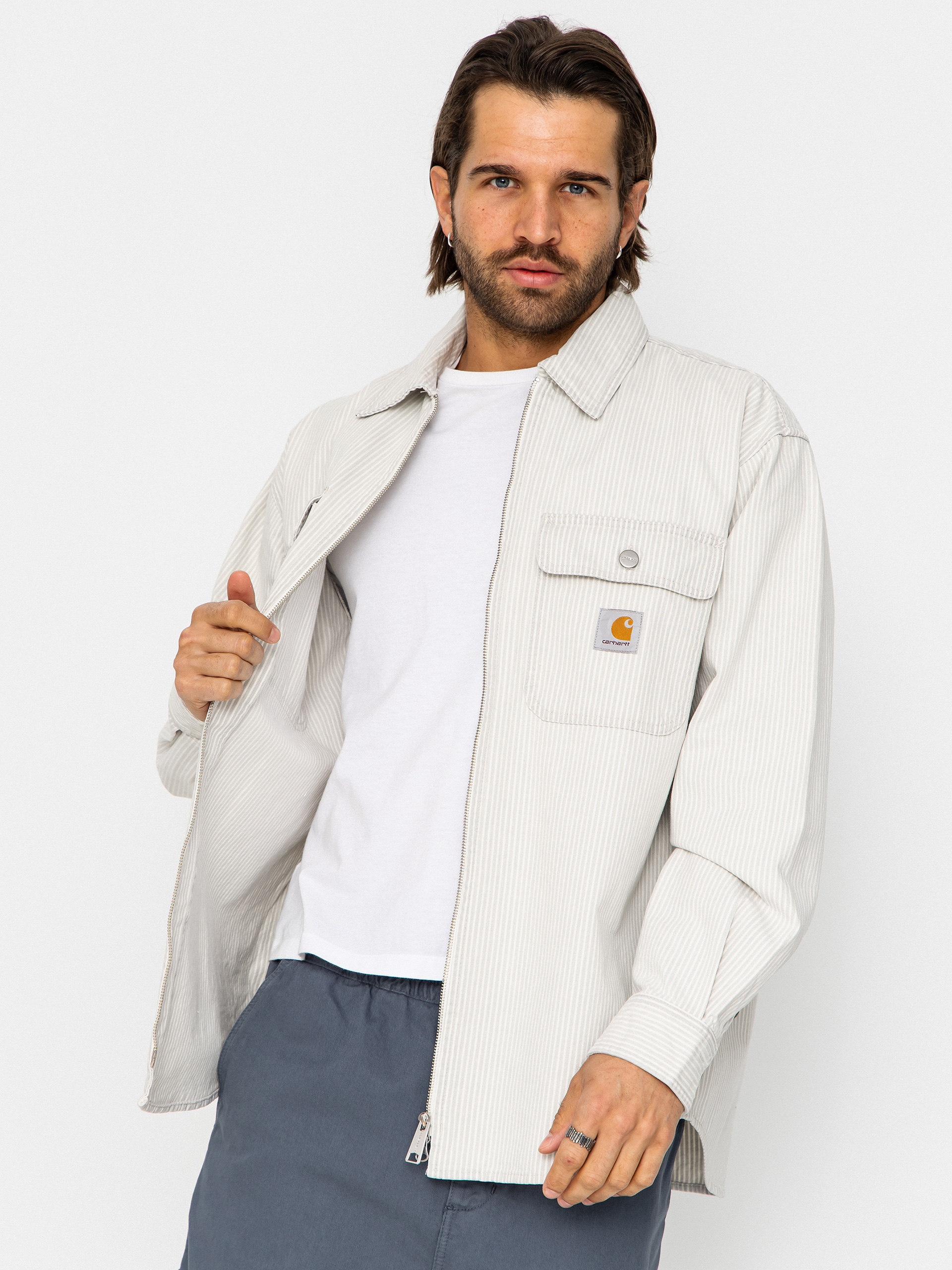 Kurtka Carhartt WIP Mercer (mercer stripe/graphite/wax)