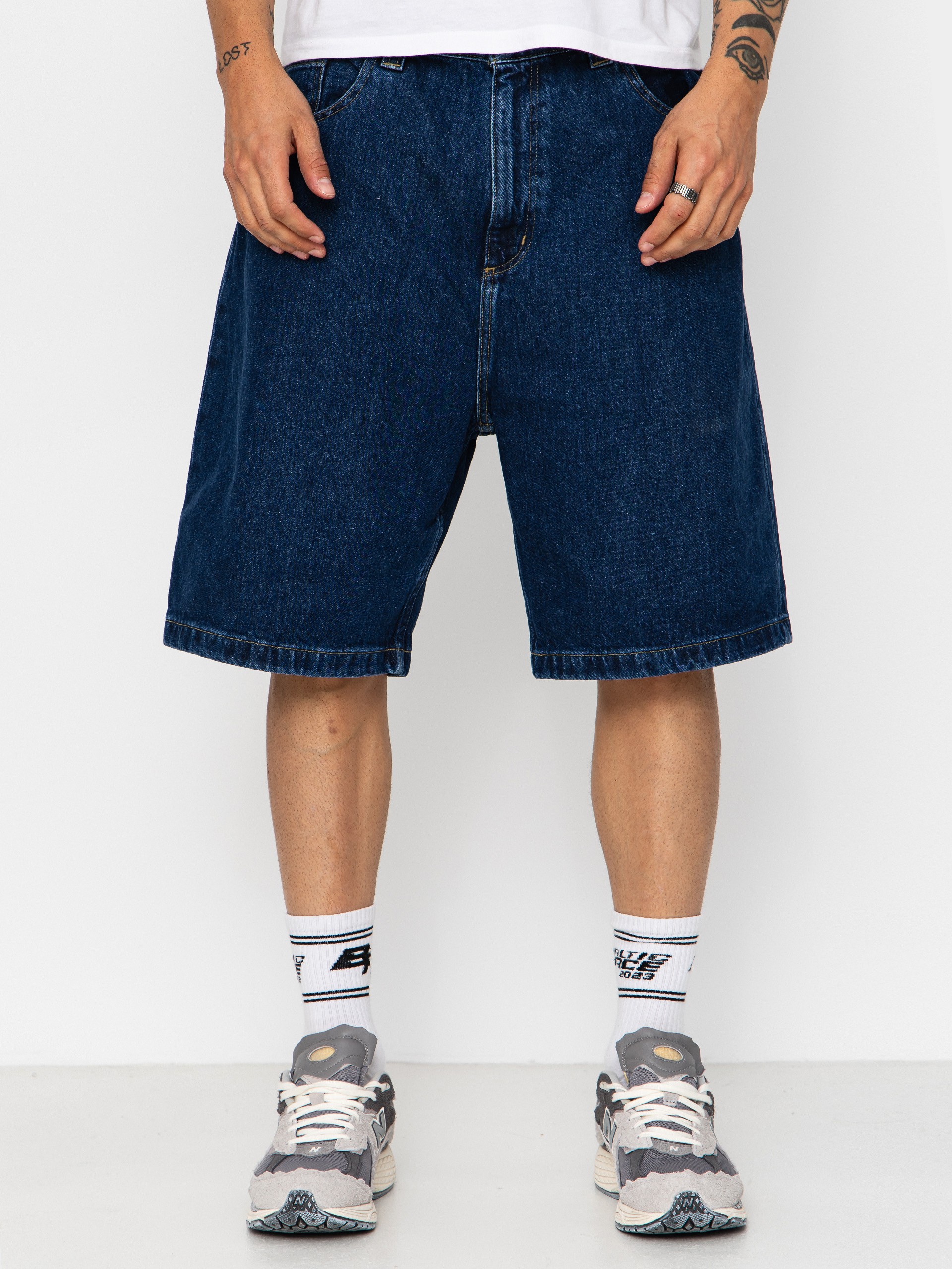 Szorty Carhartt WIP Brandon (blue stone washed)