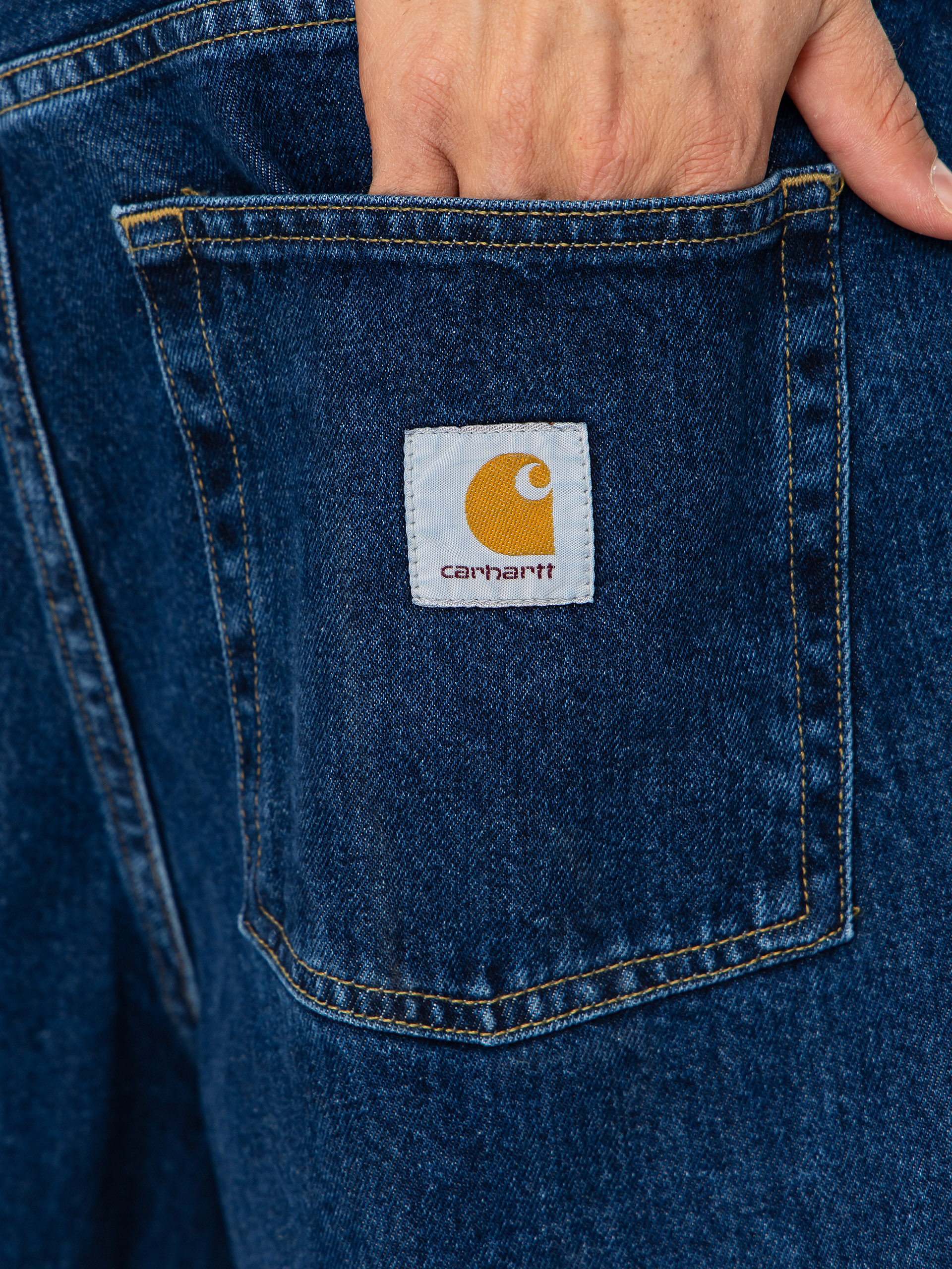 Szorty Carhartt WIP Brandon (blue stone washed)