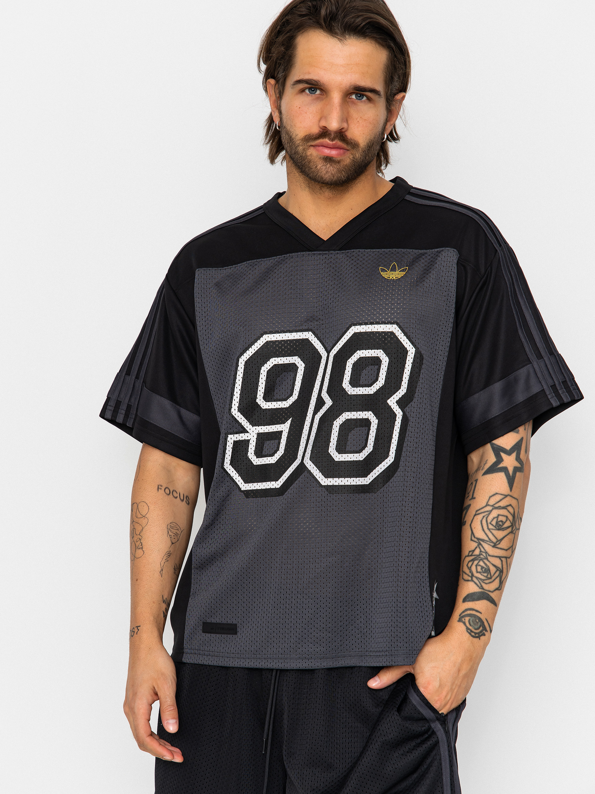T-shirt adidas Tyshawn Jrsy (black/ironmt/carbon)