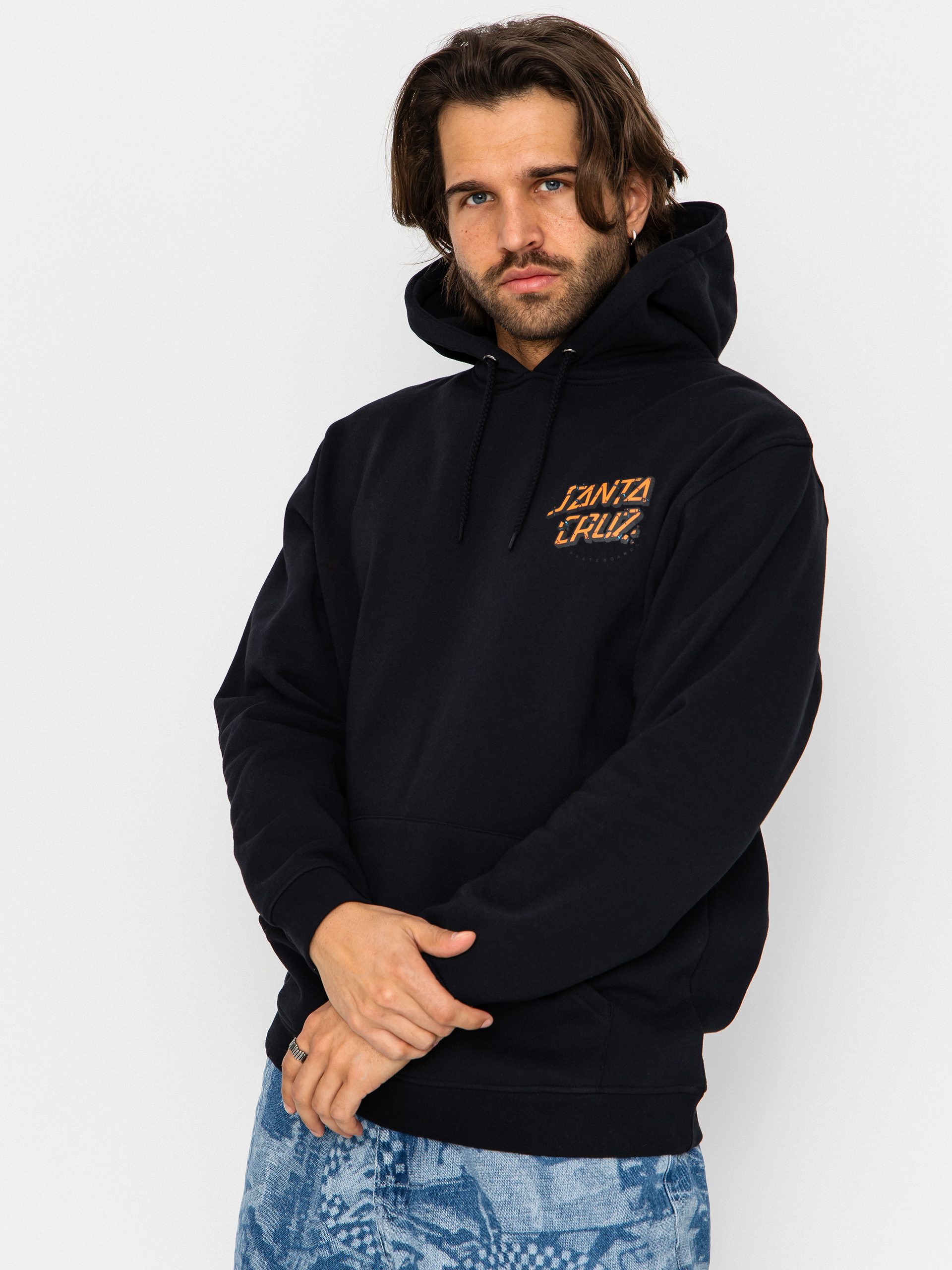 Bluza z kapturem Santa Cruz Roskopp Screaming Five HD (black)